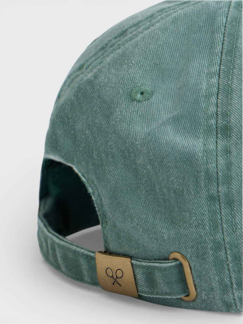 Casquette brodée vert moyen