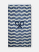 Serviette Silbon vagues bleu vert