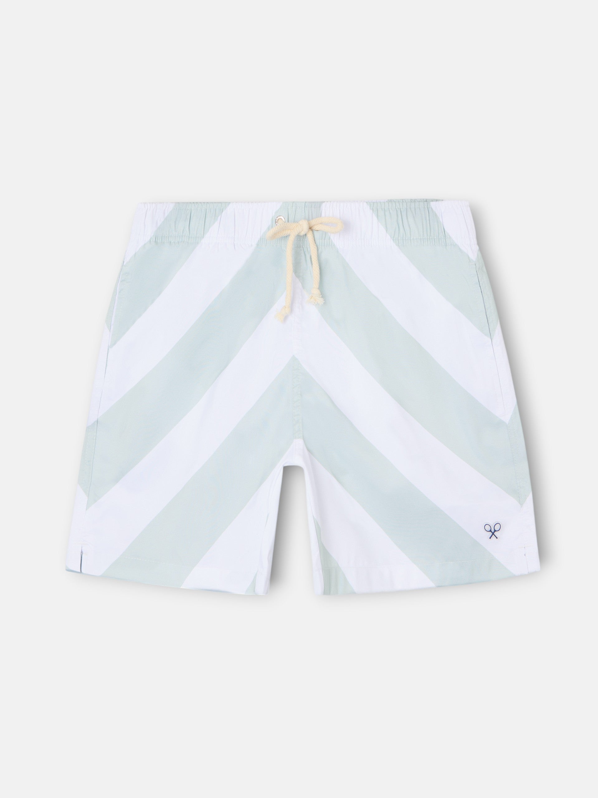 Maillot de bain à rayures vertes