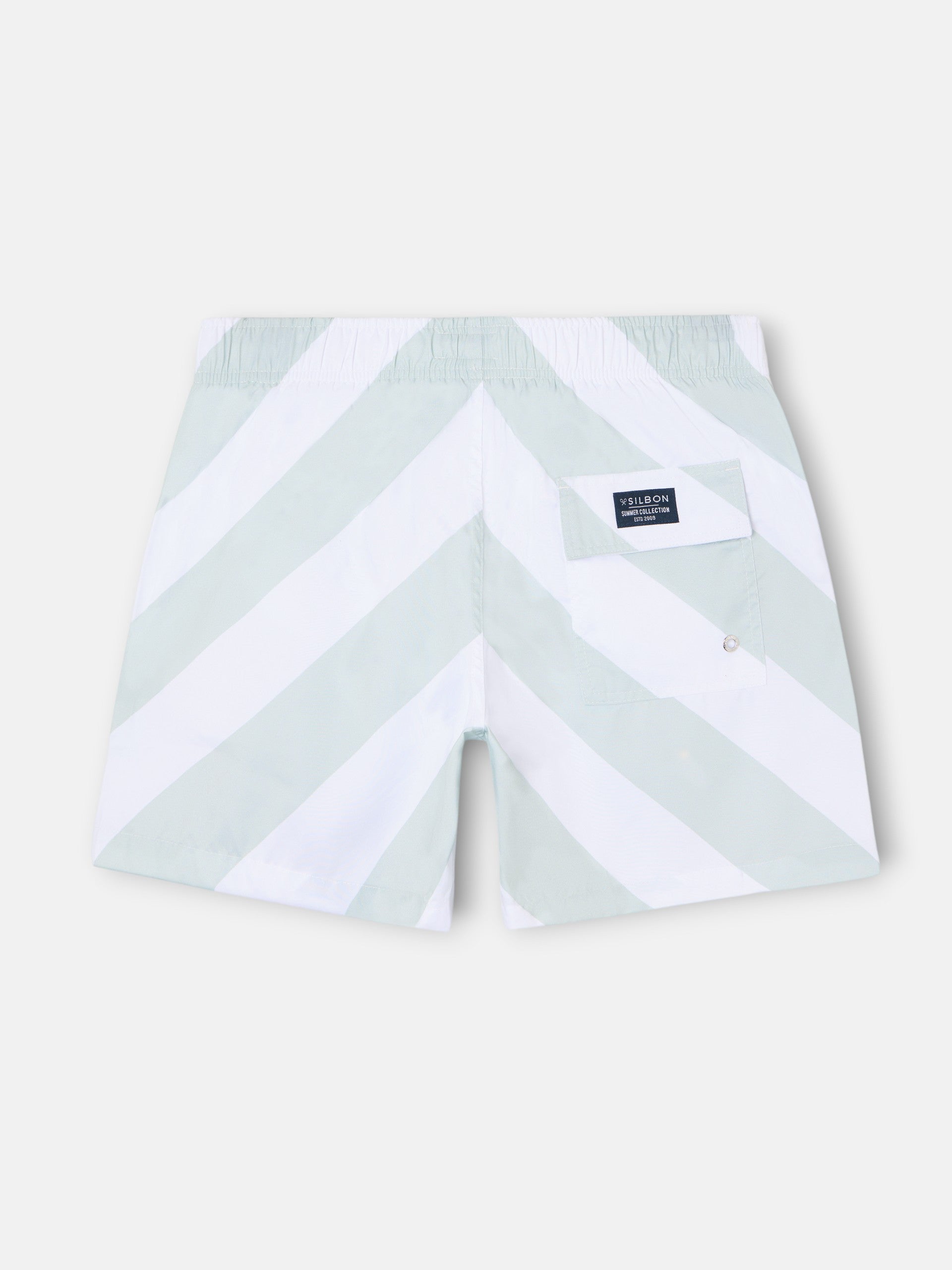 Maillot de bain à rayures vertes