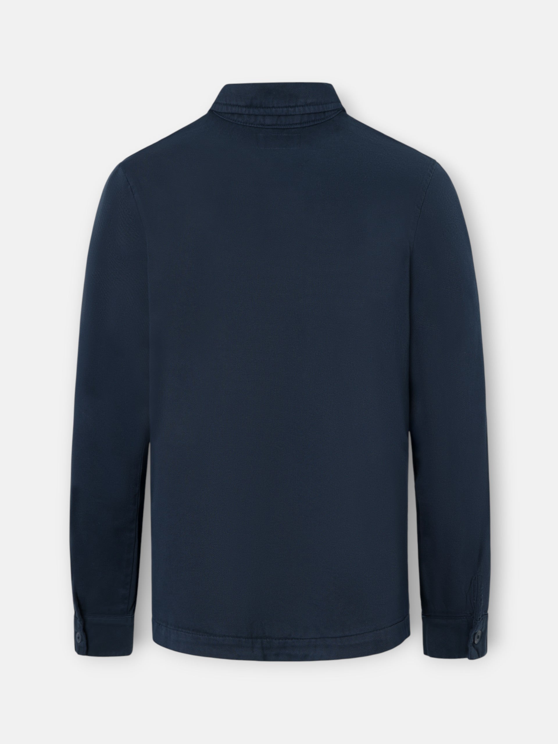 Surchemise bleu marine à empiècements