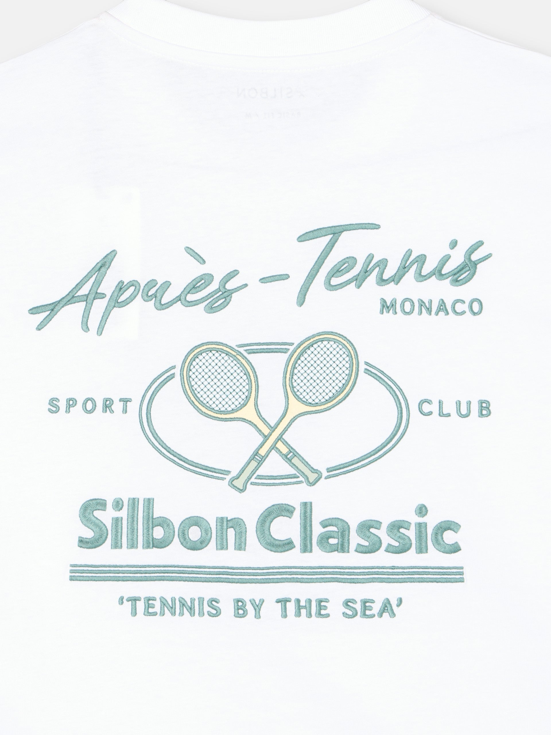 T-shirt après tennis blanc