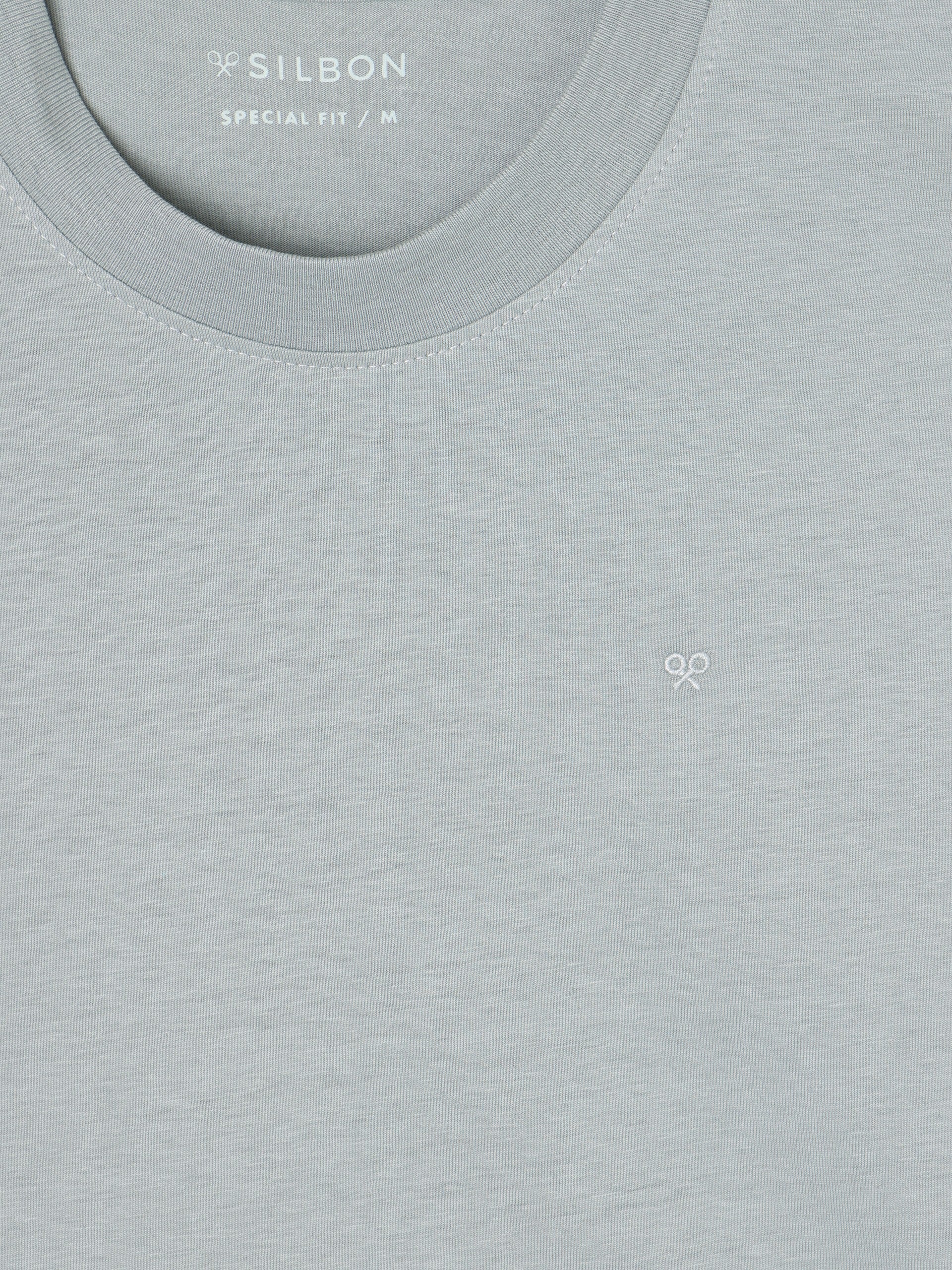 Special fit Silbon sunset party T-shirt aquamarine