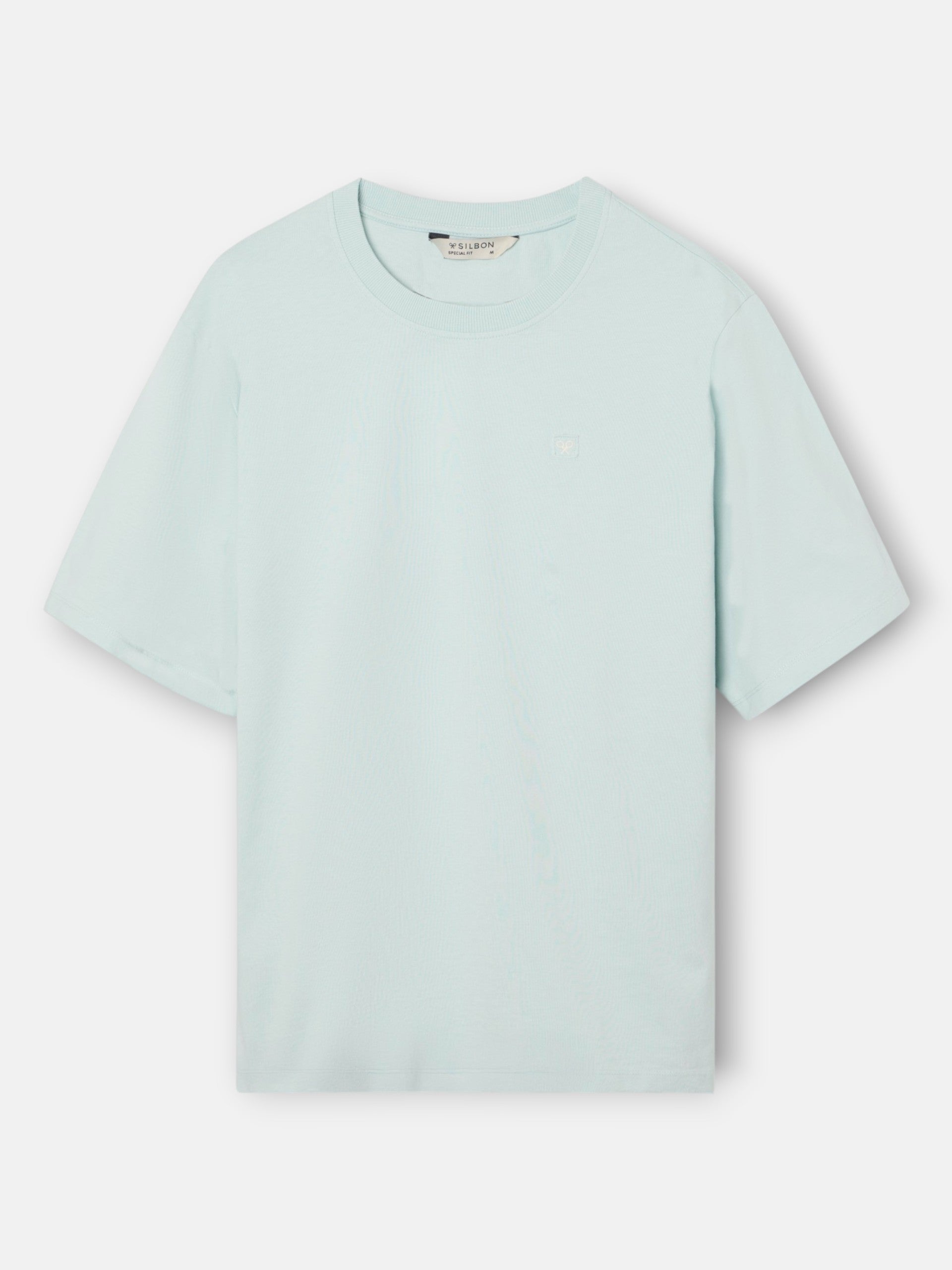 Camiseta special fit minilogo parche aguamarina