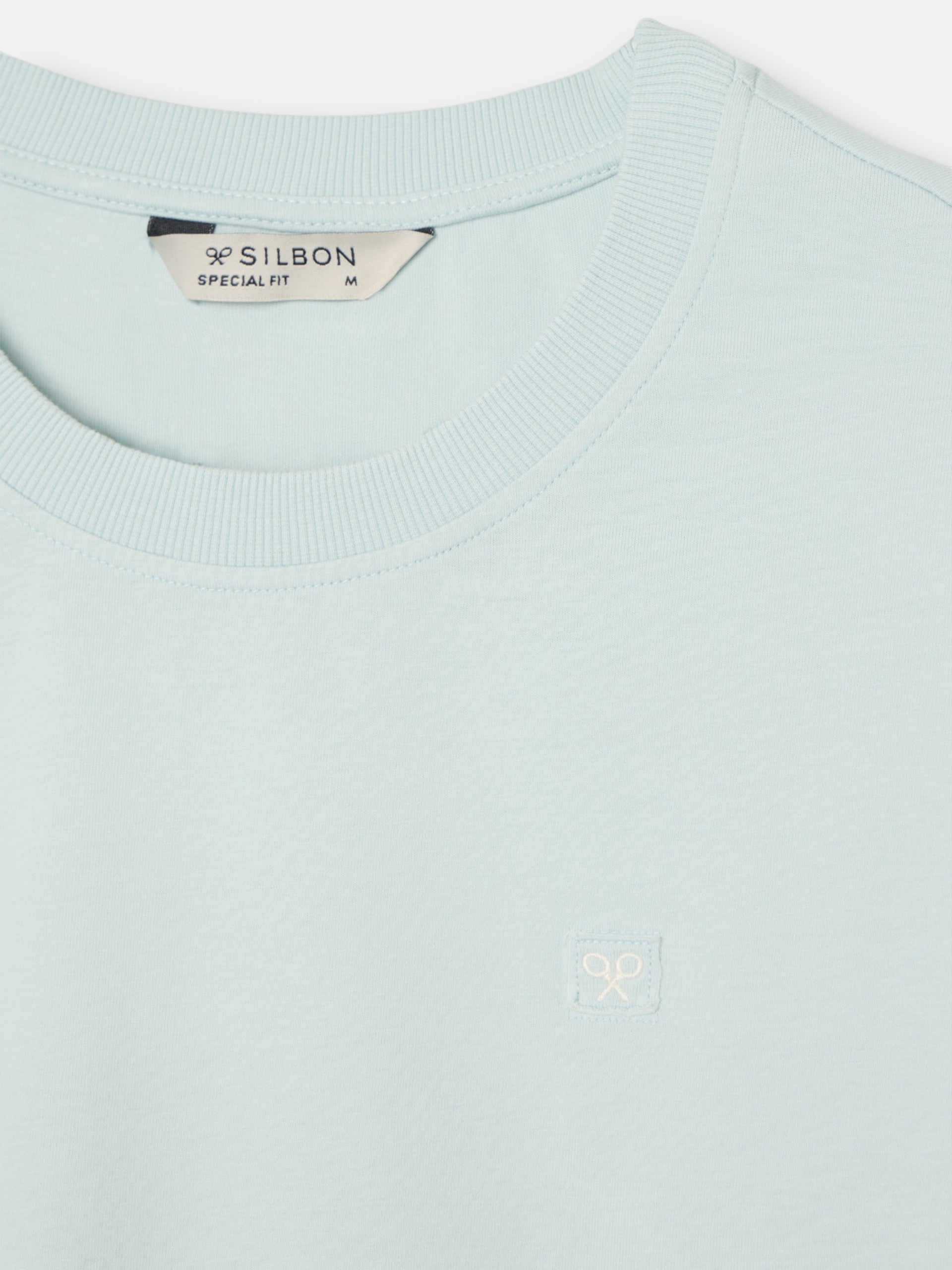 Camiseta special fit minilogo parche aguamarina