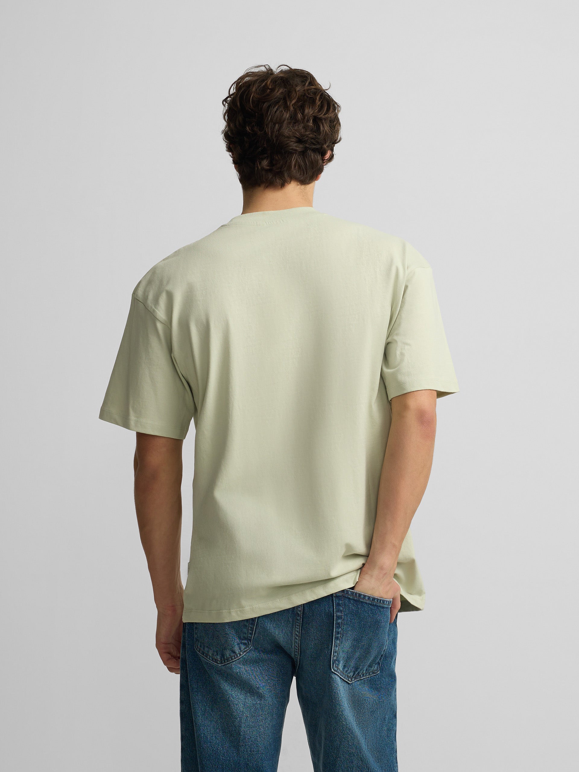 Relaxed fit t-shirt SLBN cross light green