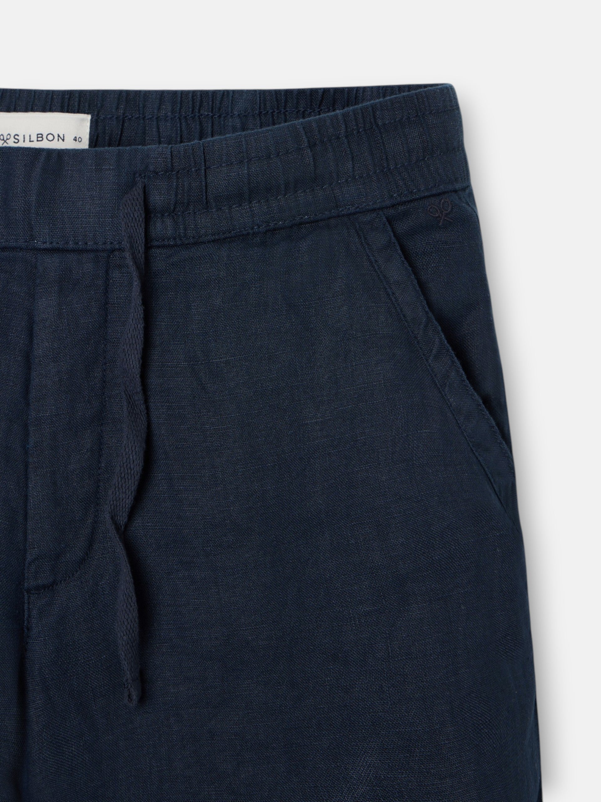 Pantalon sport jogger lino azul navy