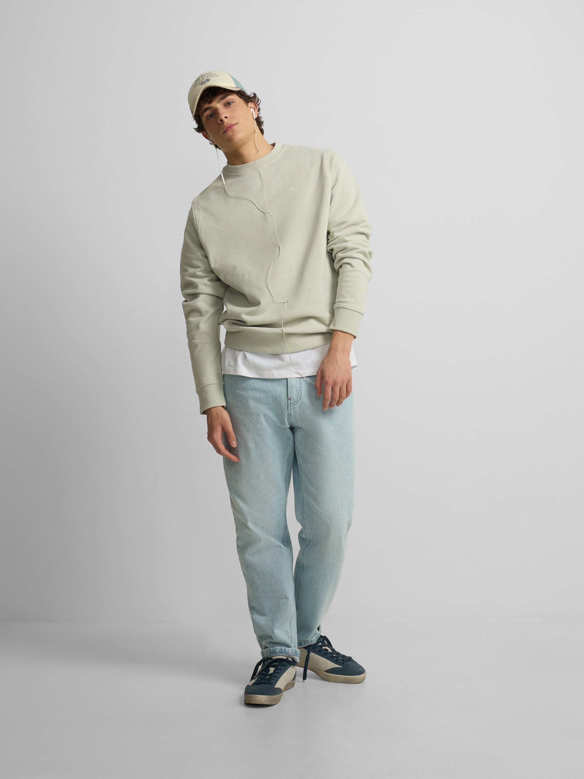 Silbon summer light green sweatshirt