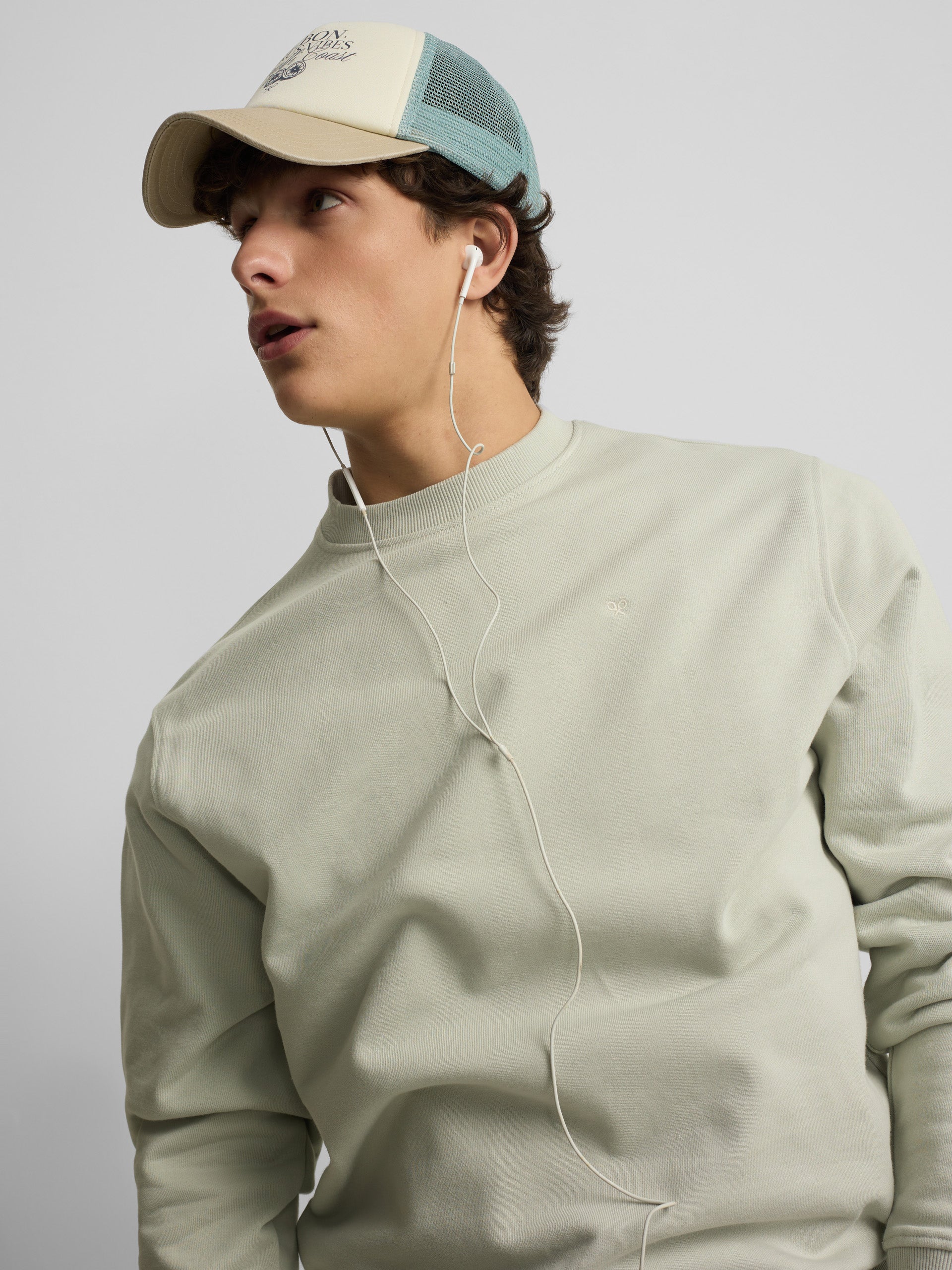 Silbon summer light green sweatshirt