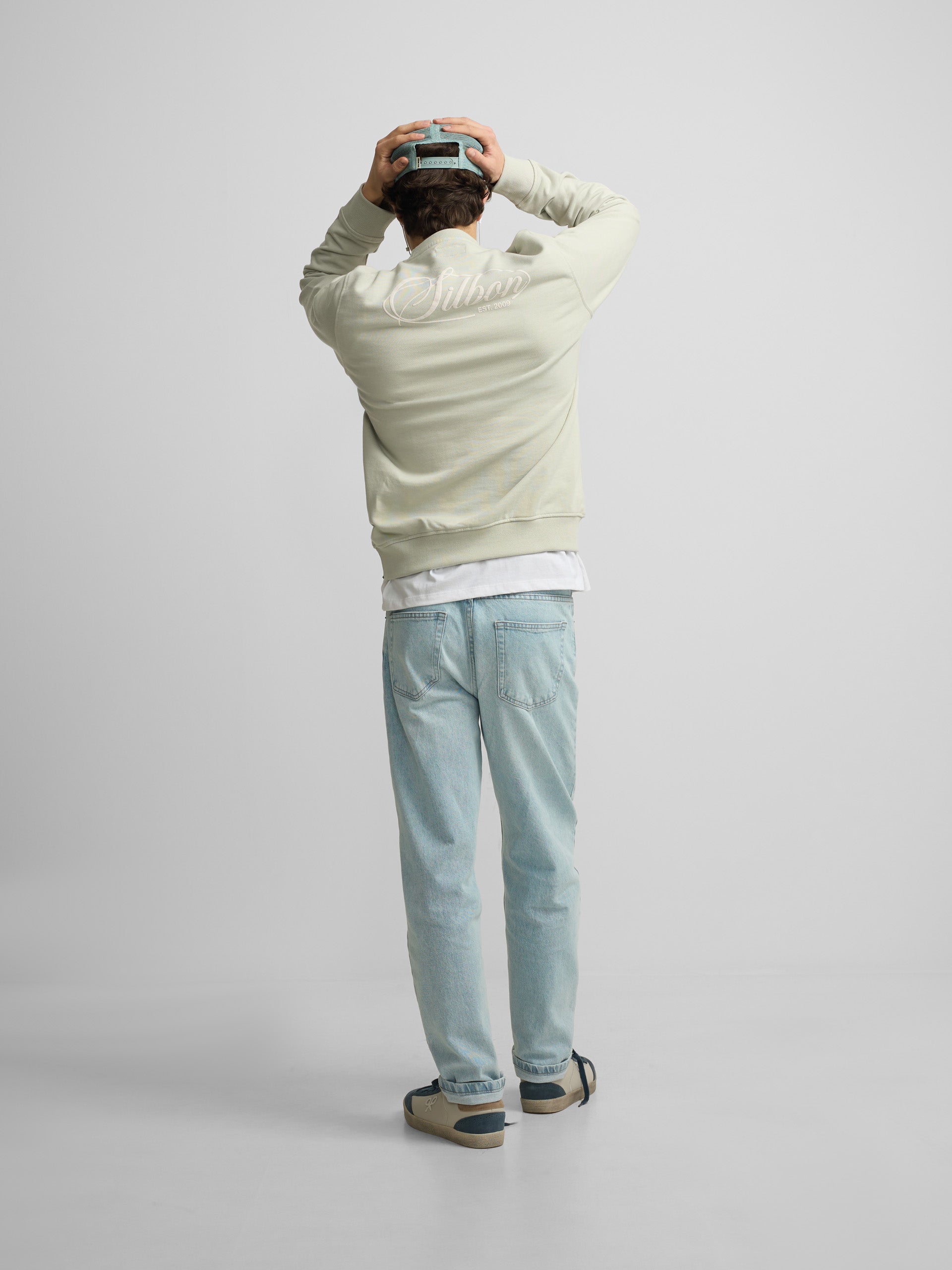 Silbon summer light green sweatshirt