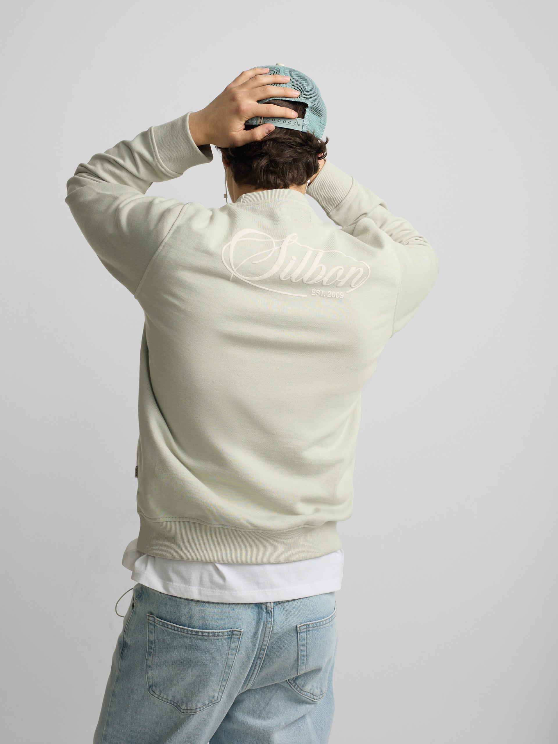 Silbon summer light green sweatshirt