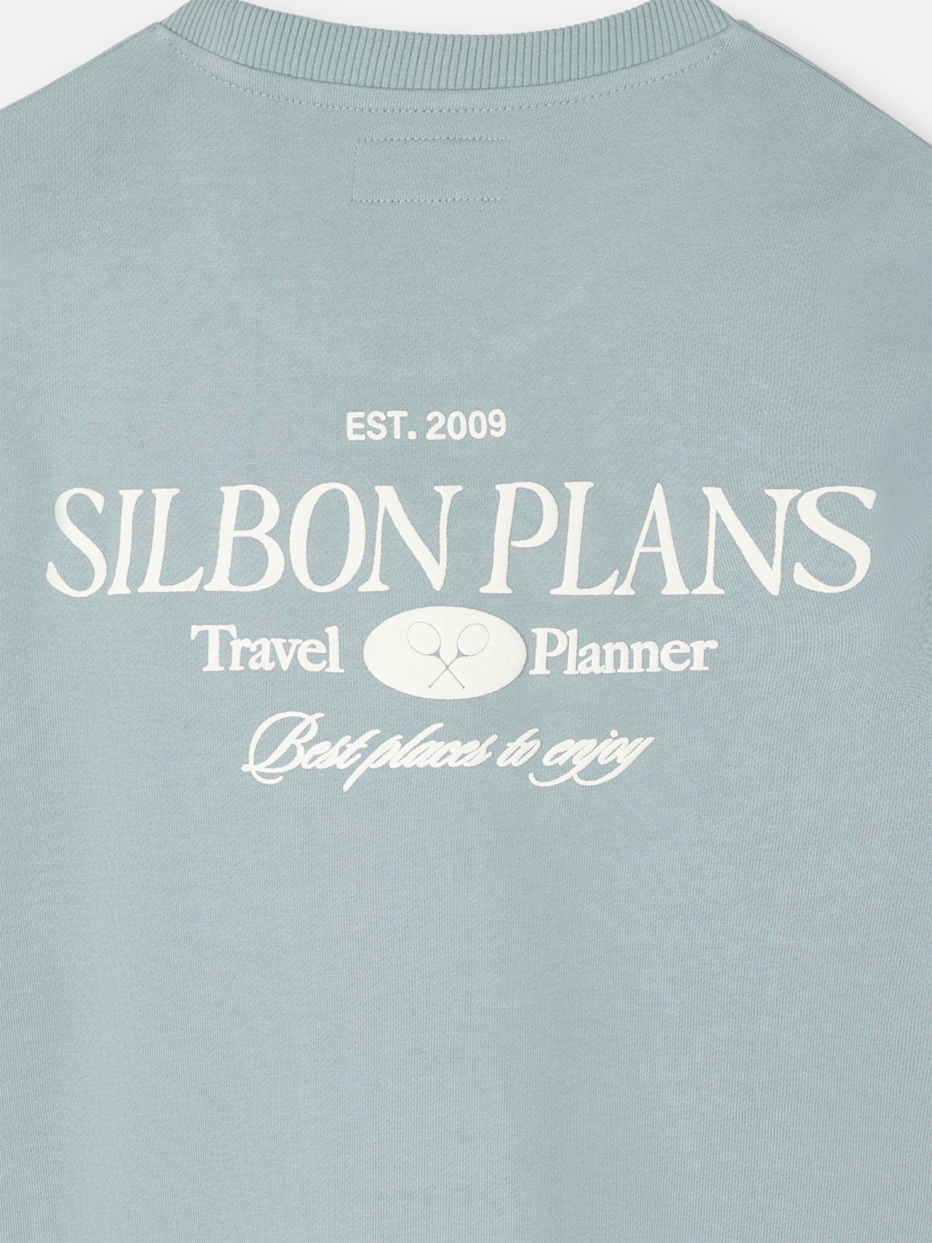 Relaxed fit sweatshirt plans green gray