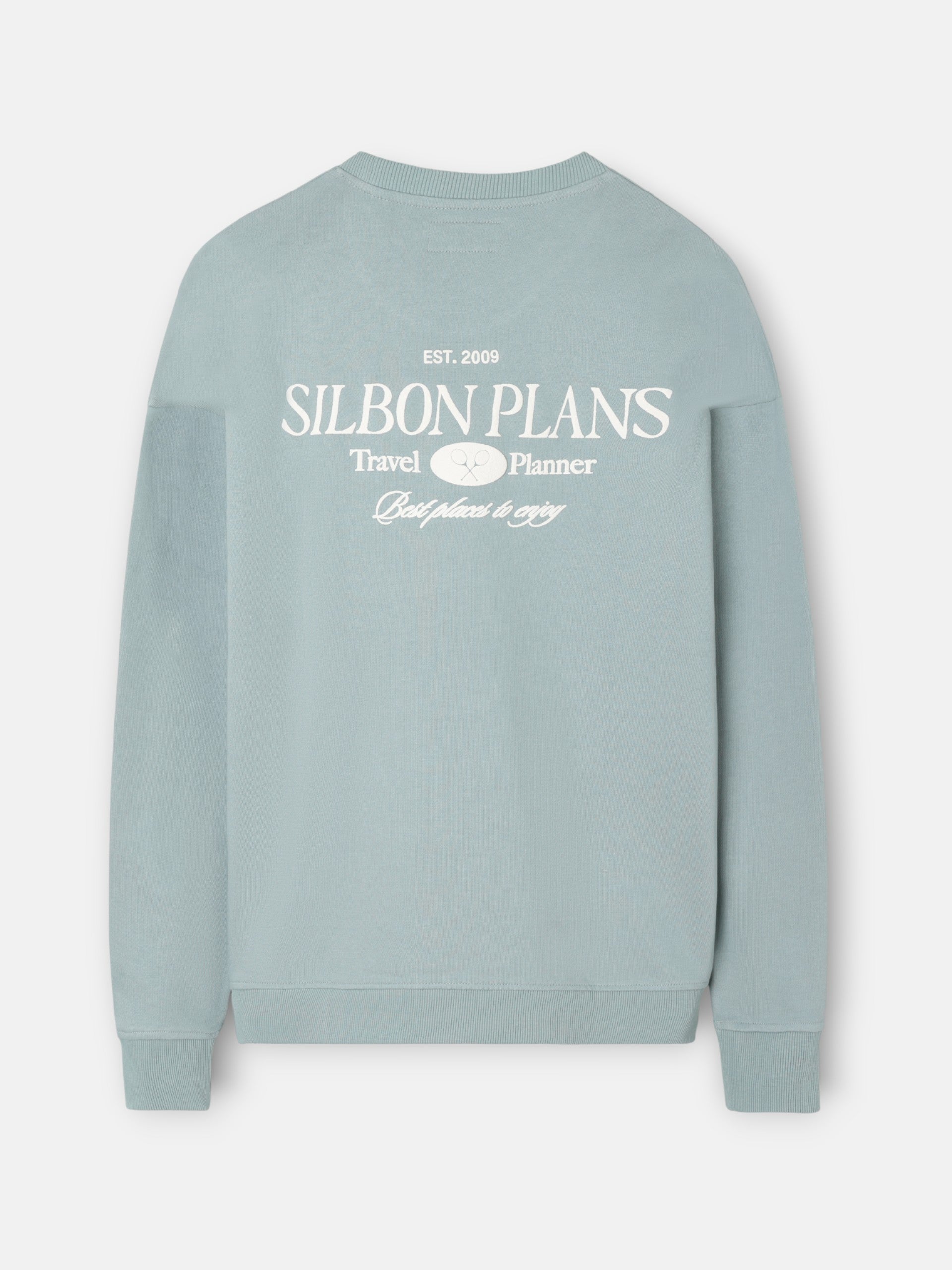 Relaxed fit sweatshirt plans green gray