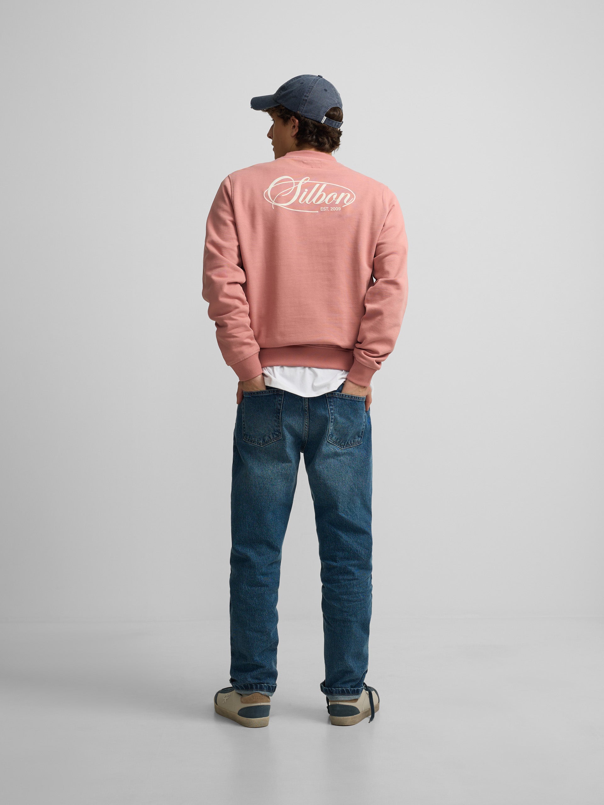 Silbon summer coral sweatshirt