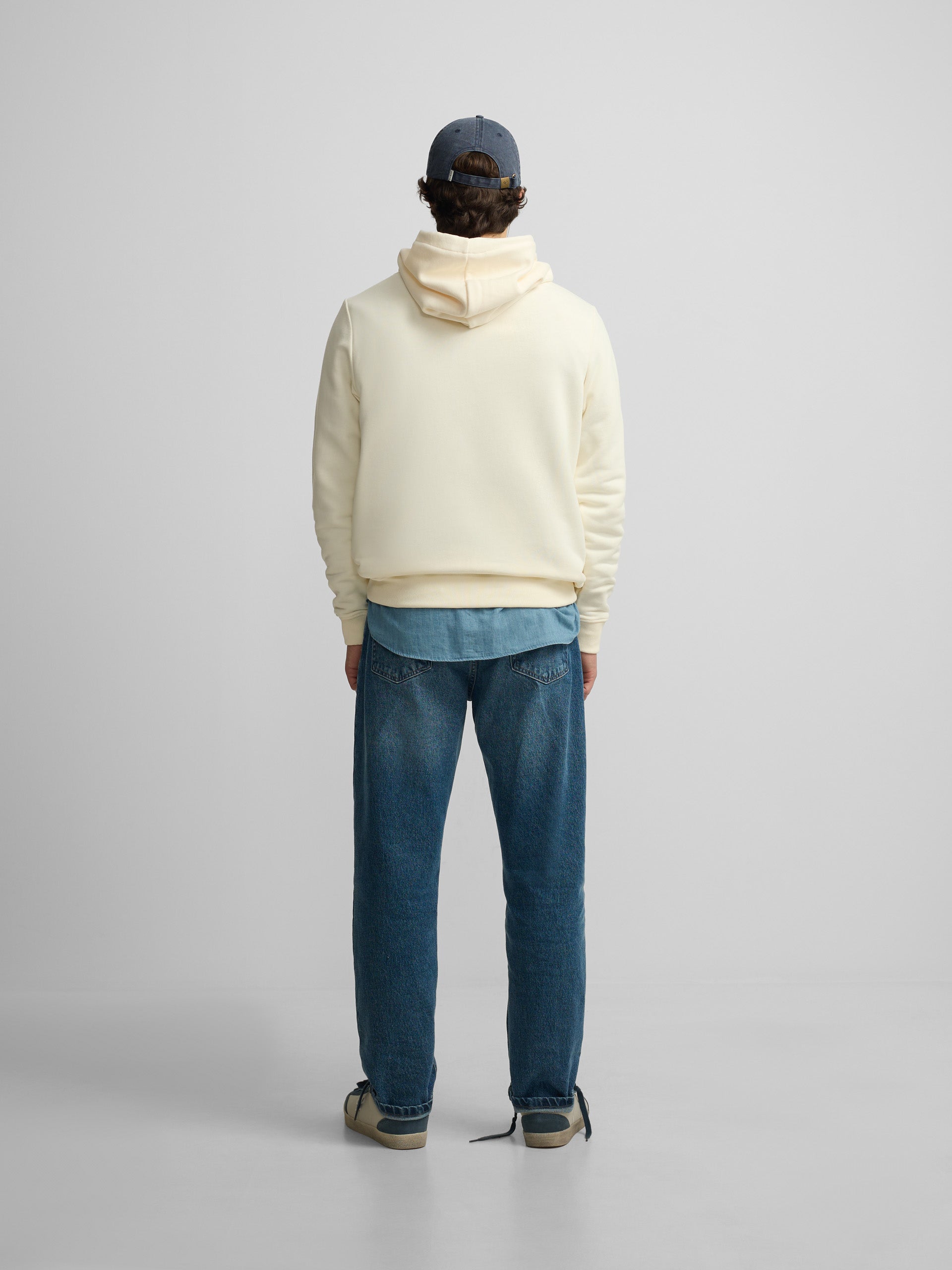Silbon half-cream racket hoodie