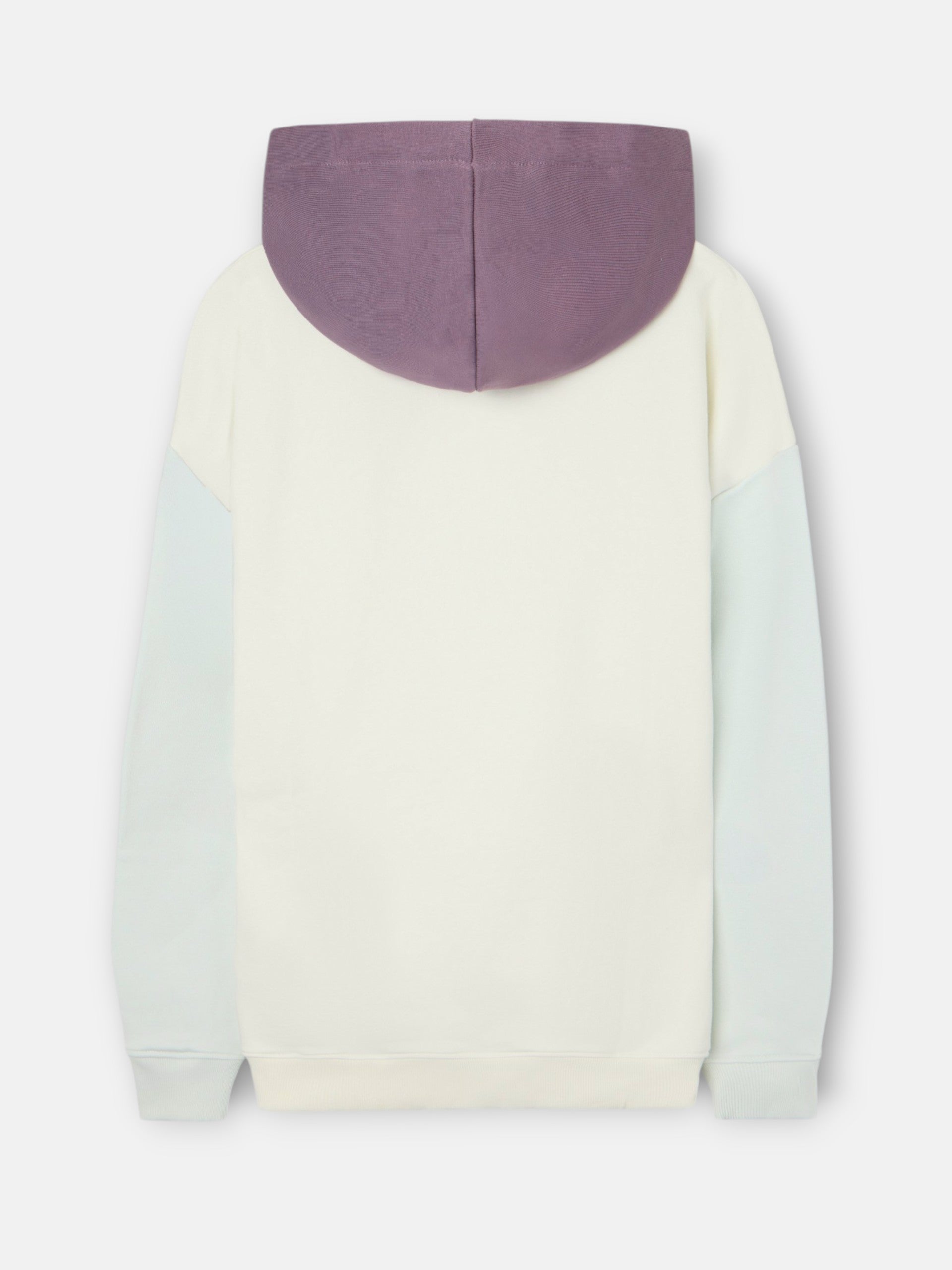 Multicolor cream hooded sweatshirt