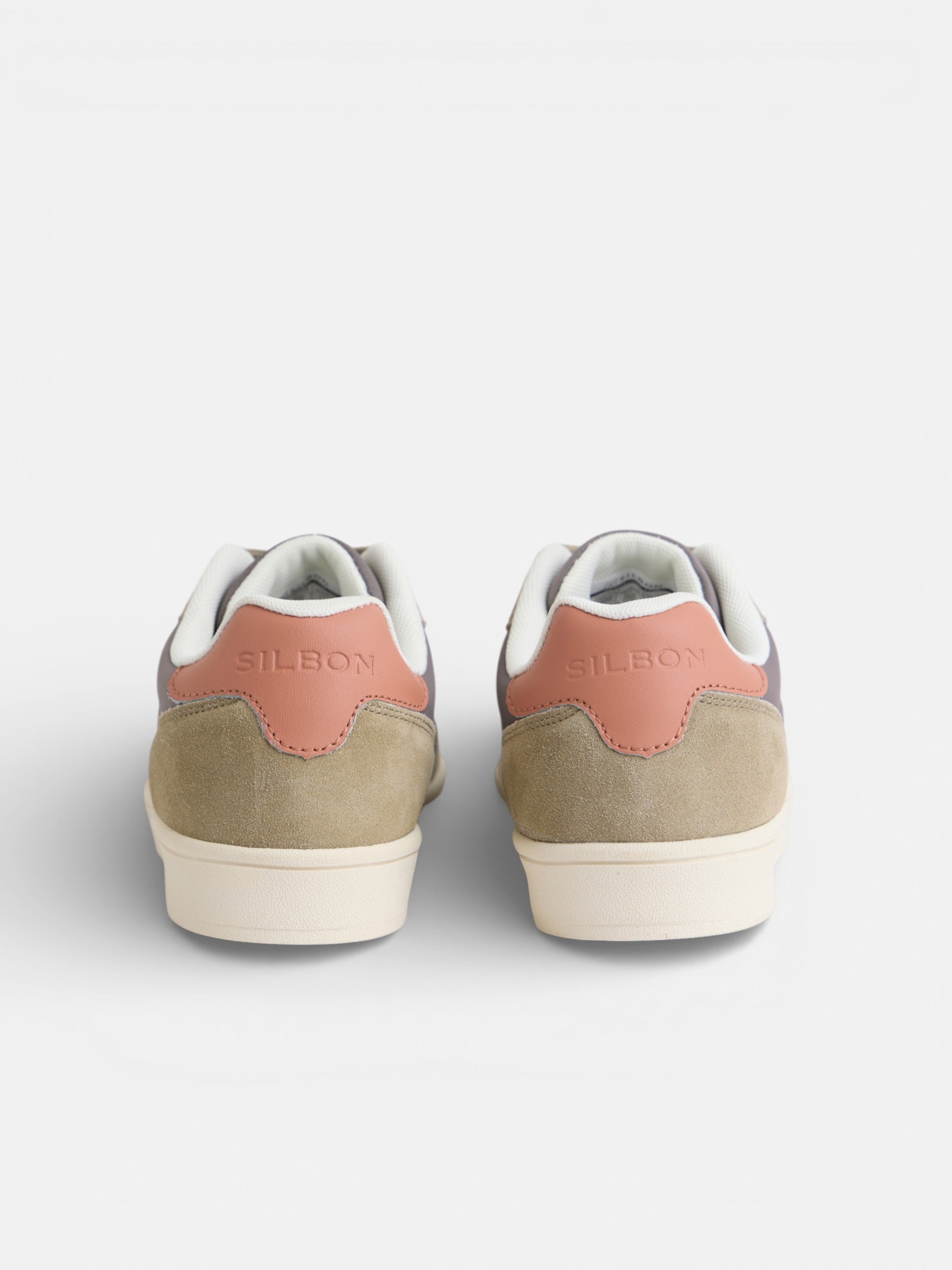 Zapatilla bicolor verde gris