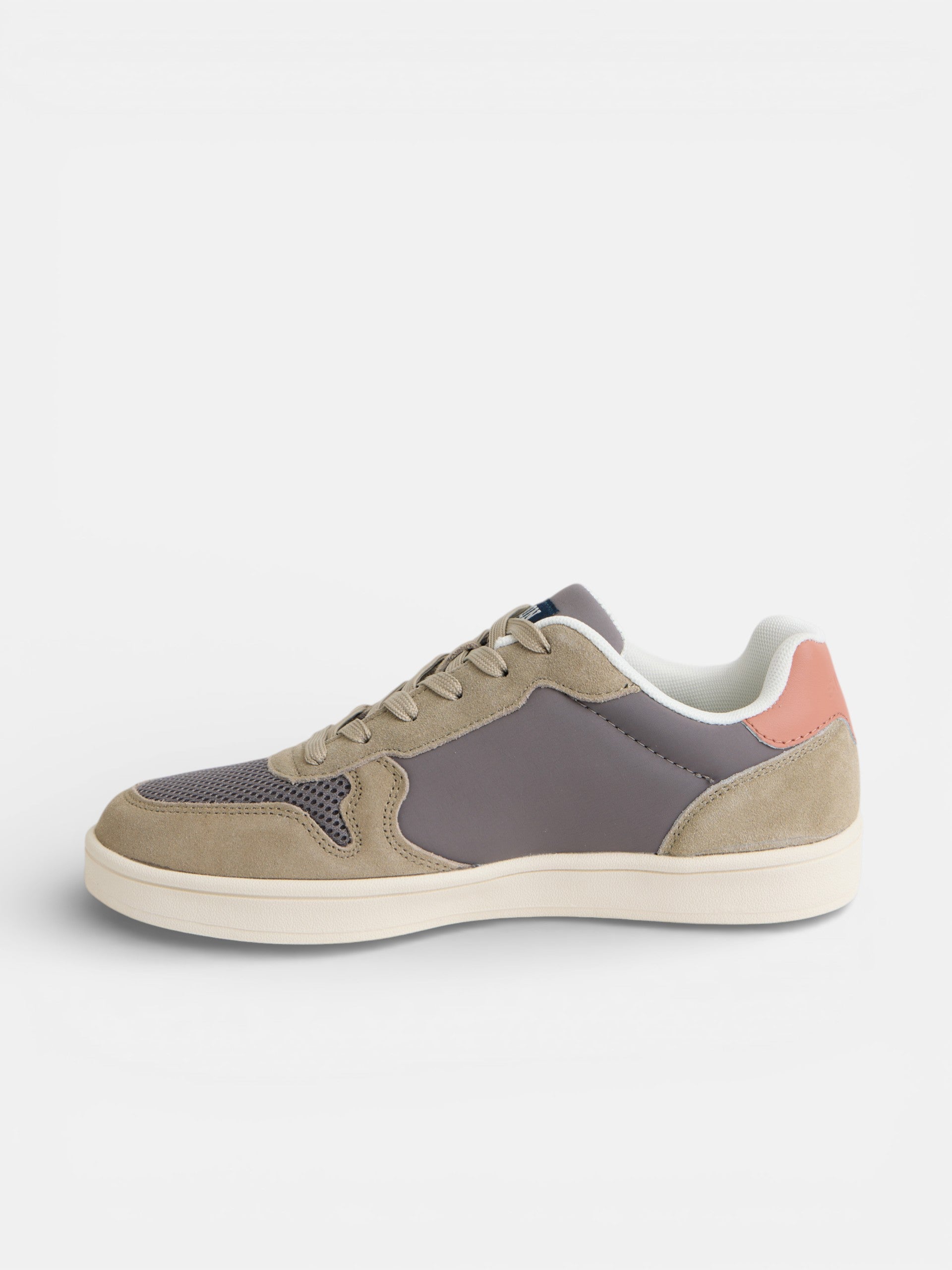 Zapatilla bicolor verde gris