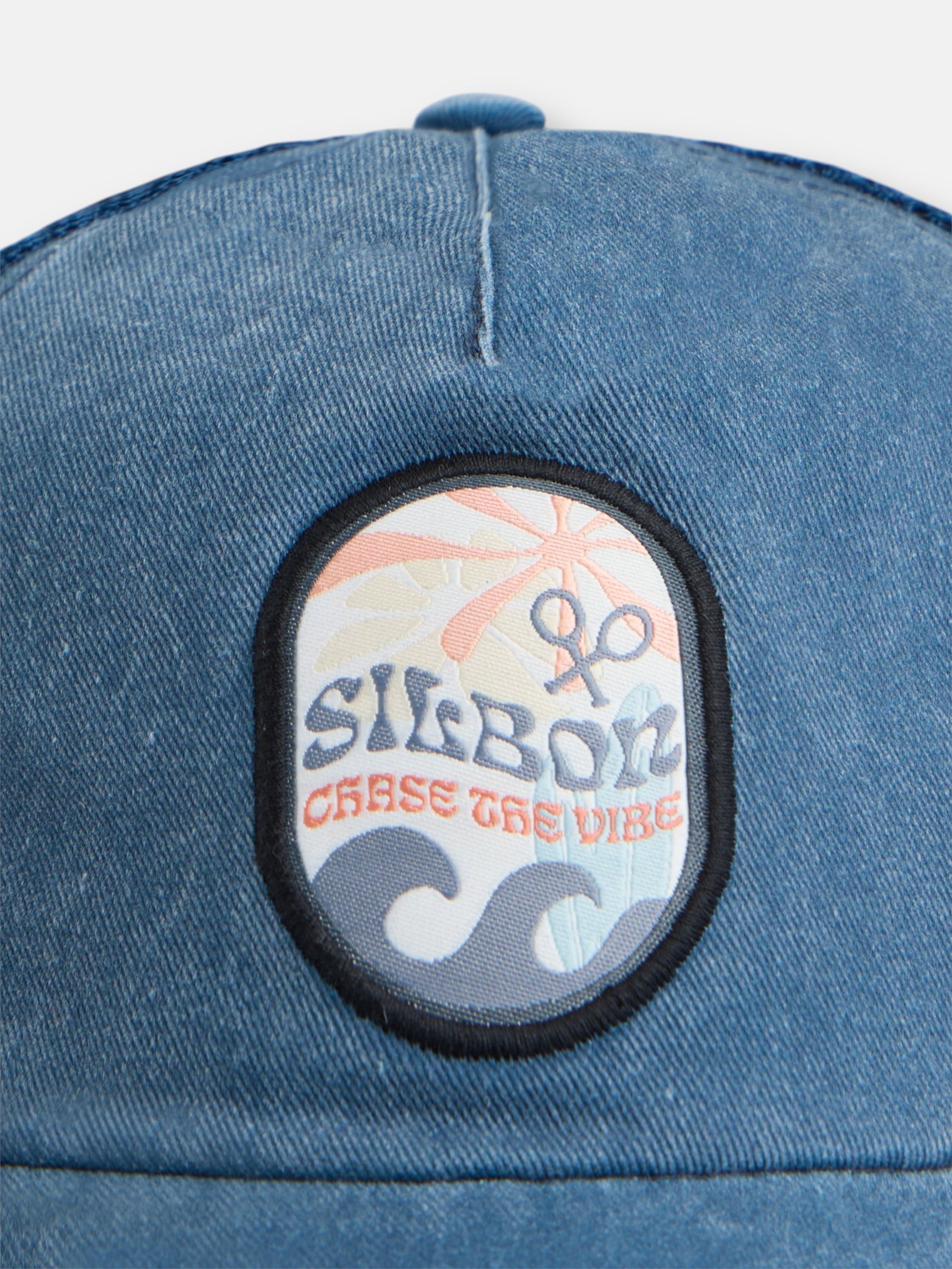 Navy blue chase the vibe trucker cap