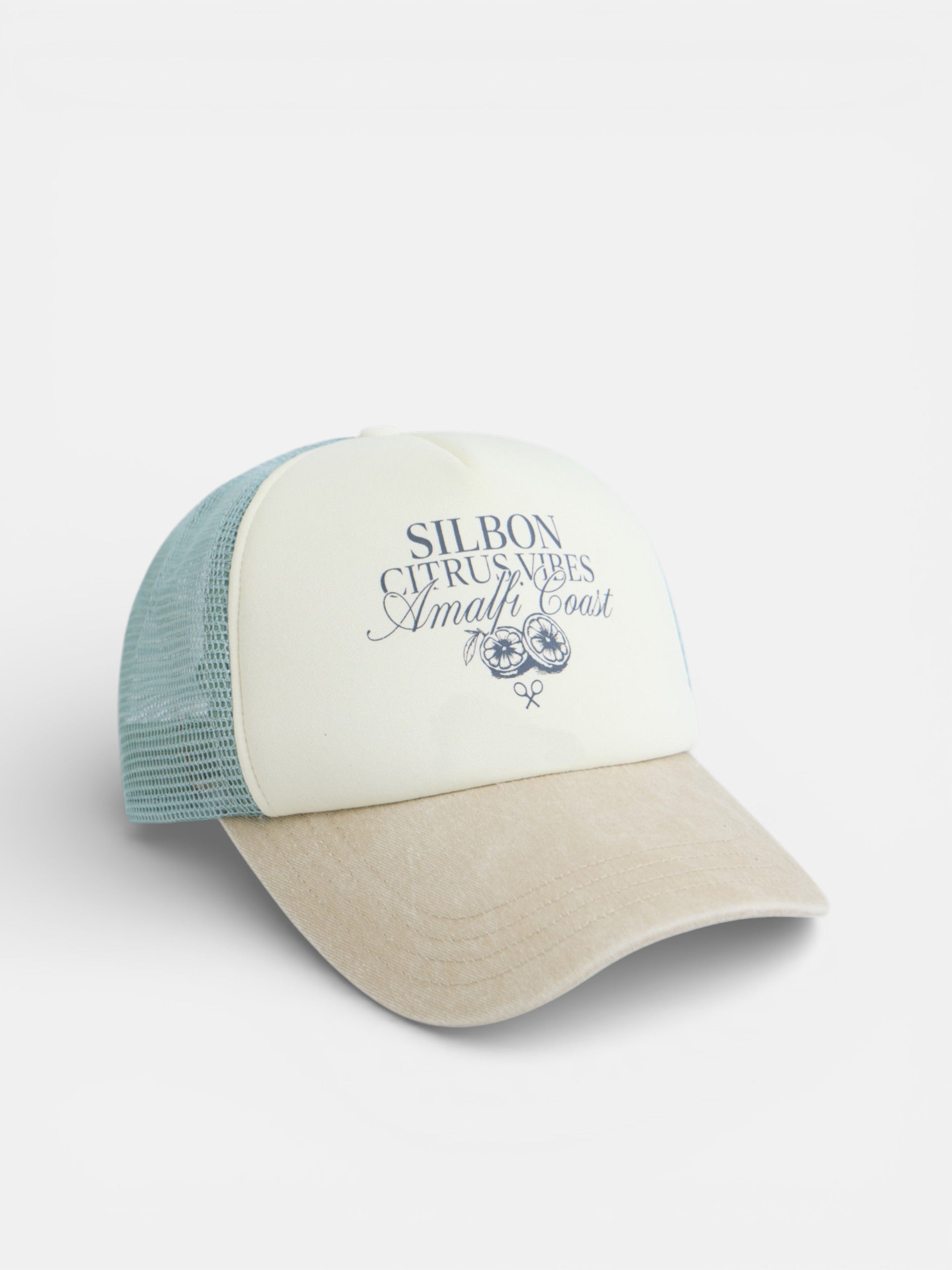 Light green Amalfi Coast trucker cap