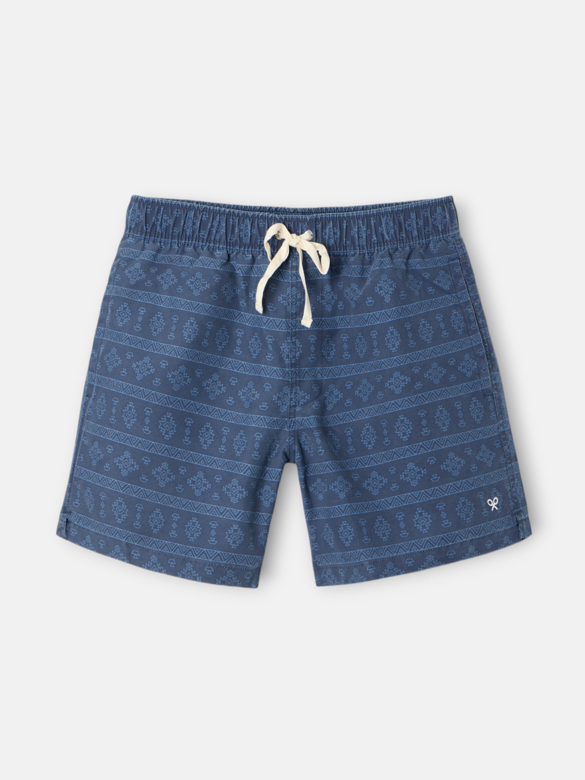 Ethnic washed navy blue swimsuit