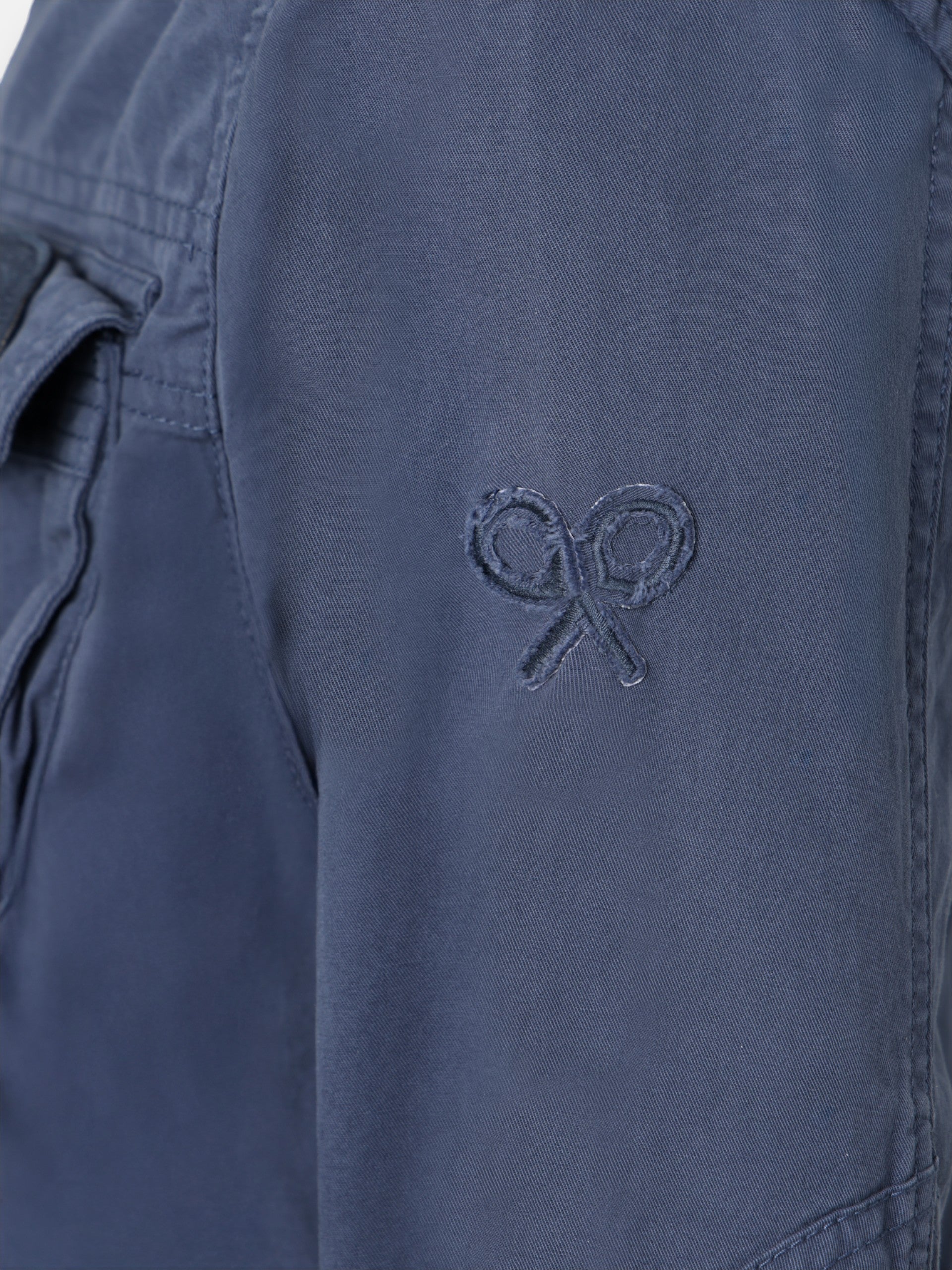 Parka bleu marine à écussons