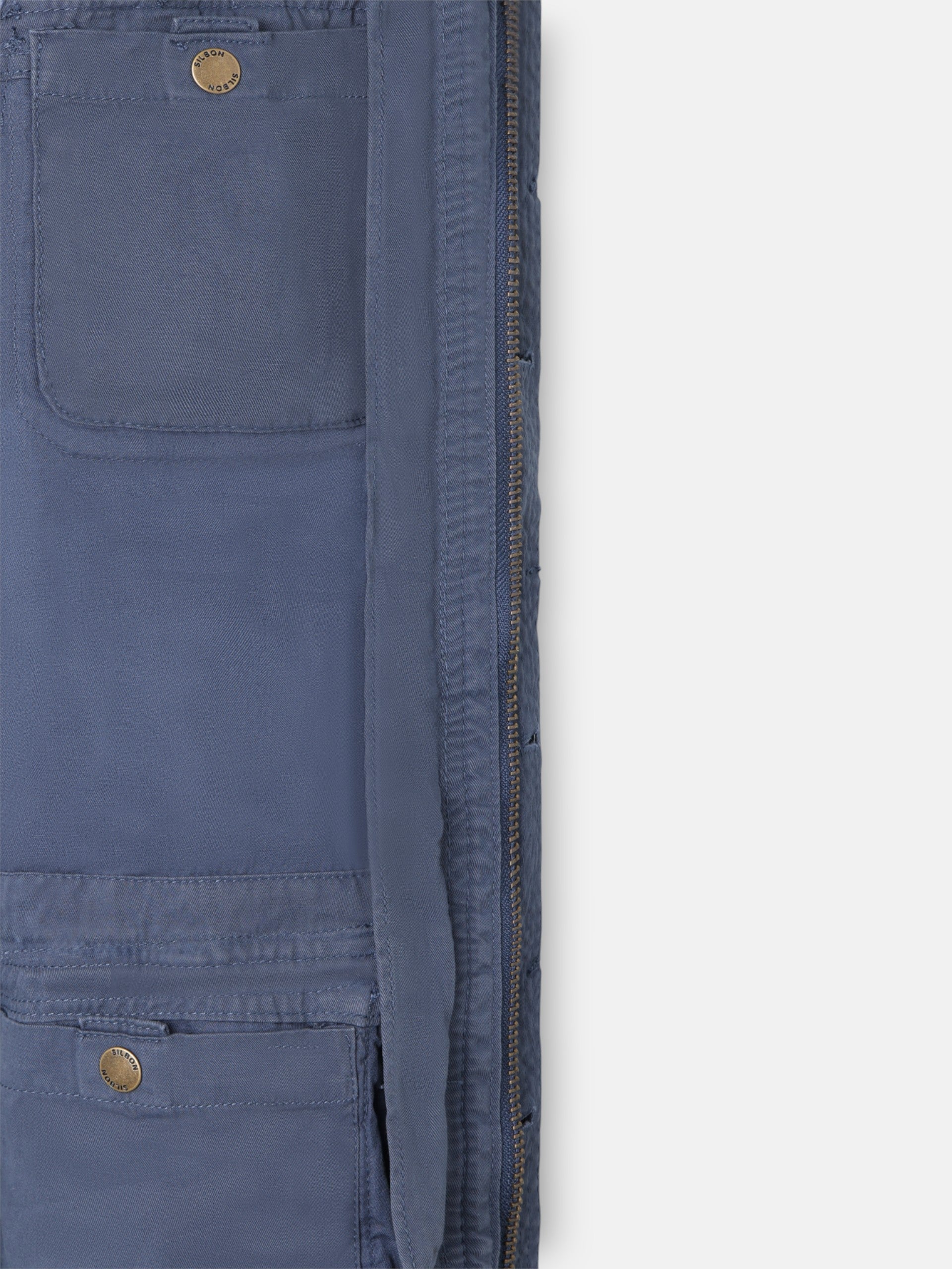 Parka bleu marine à écussons