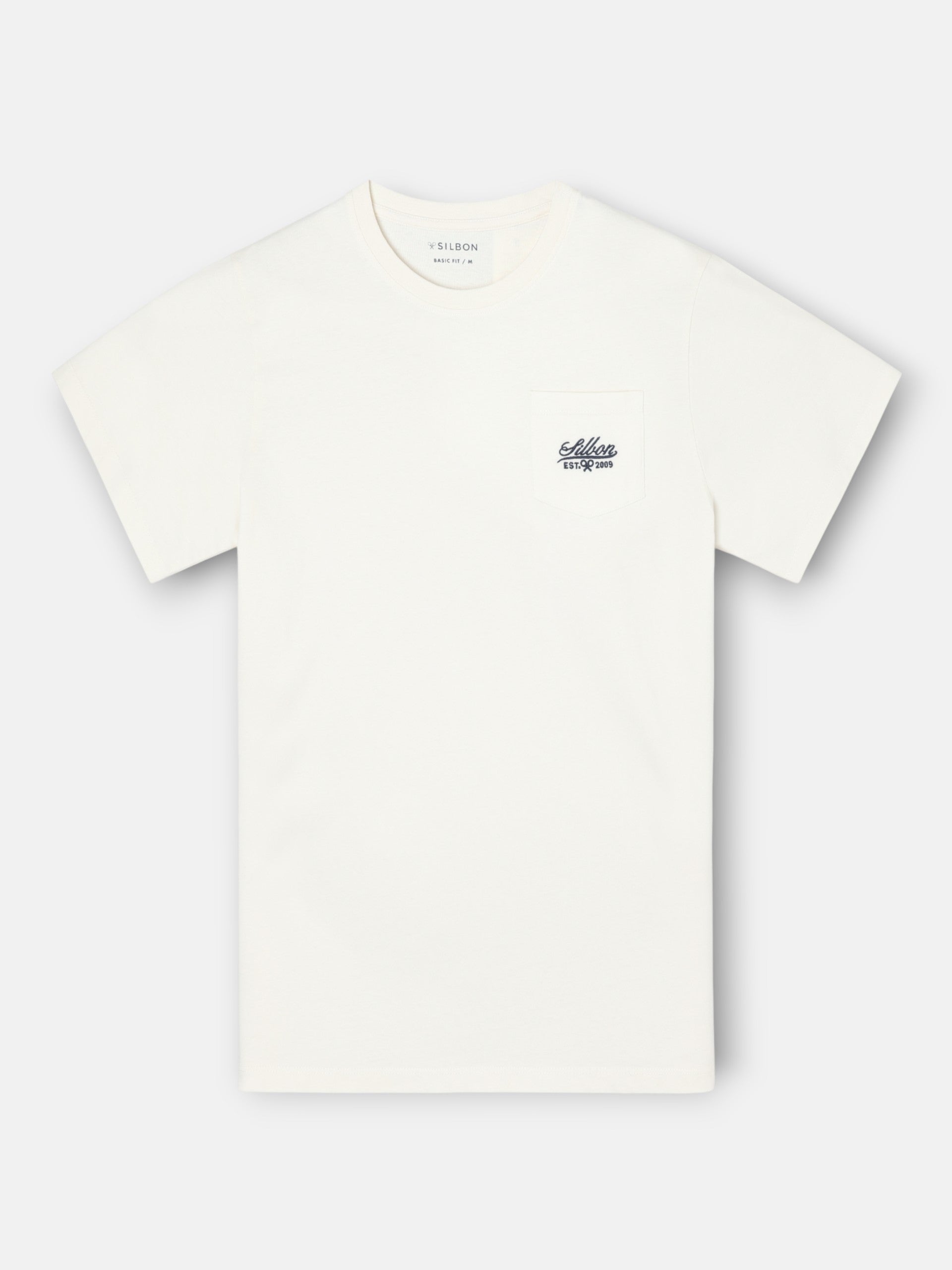 Camiseta bolsillo garmet dye blanco
