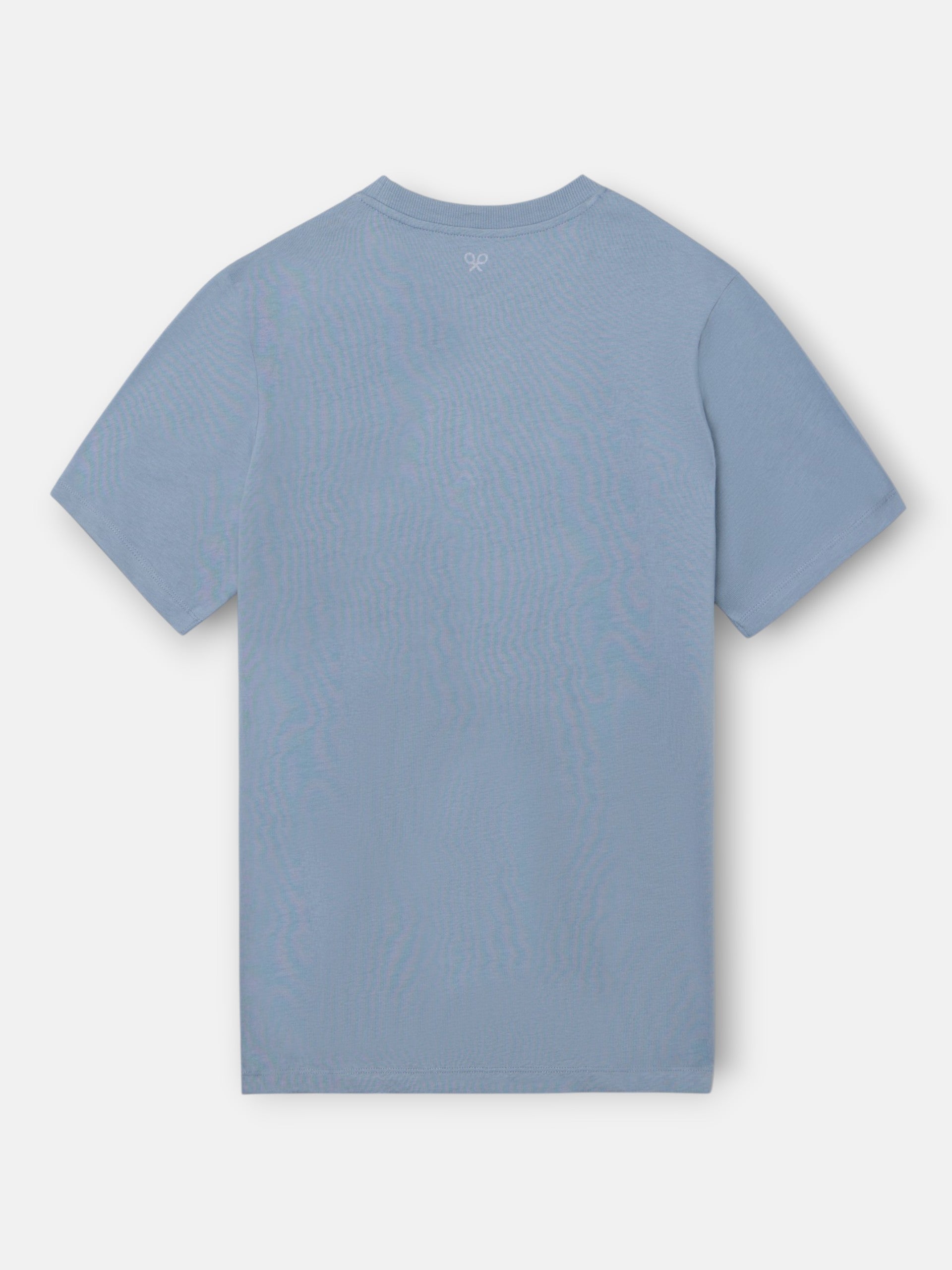 T-shirt Silbon flock bleu indigo