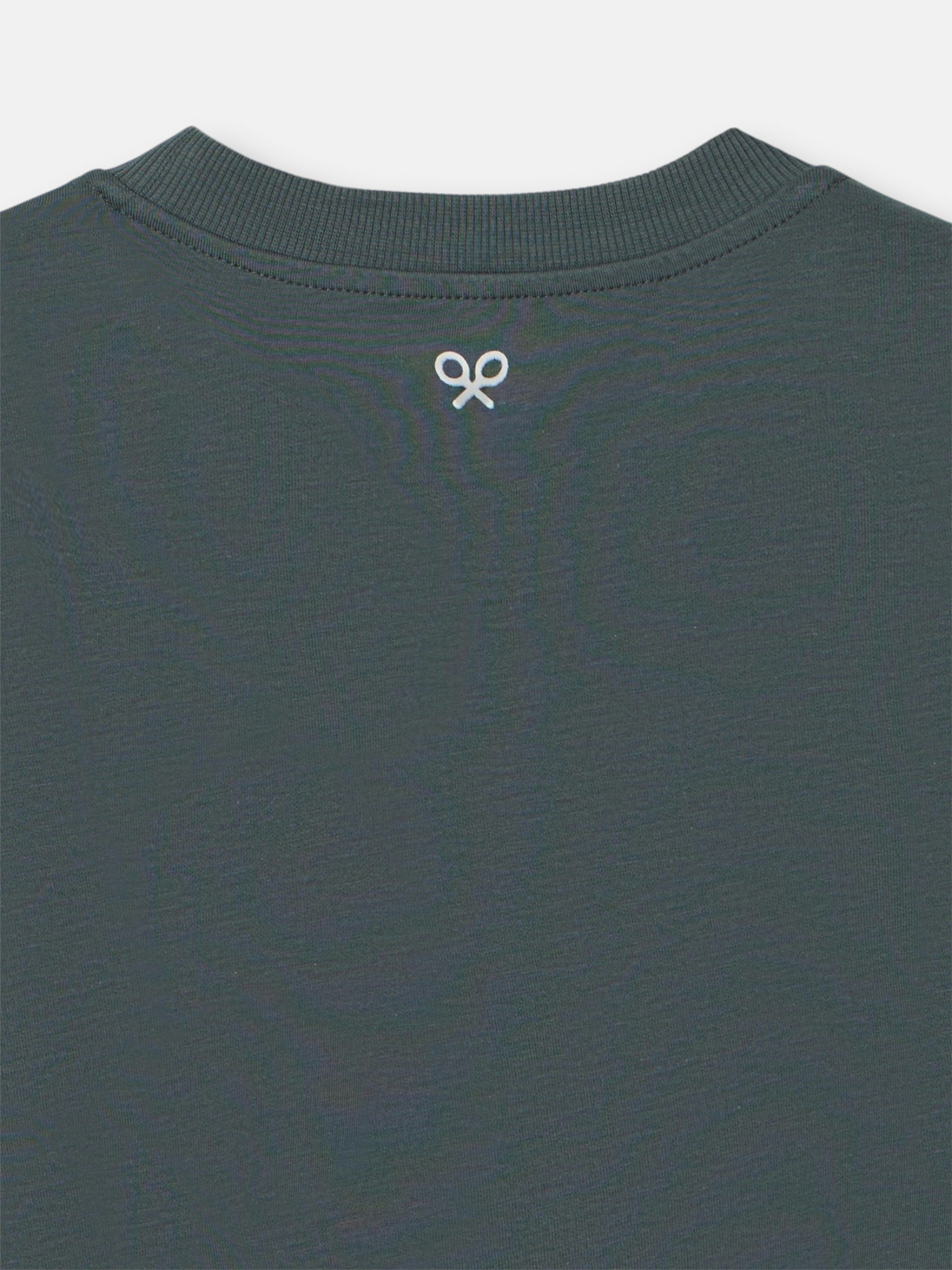 T-shirt Silbon flock vert foncé