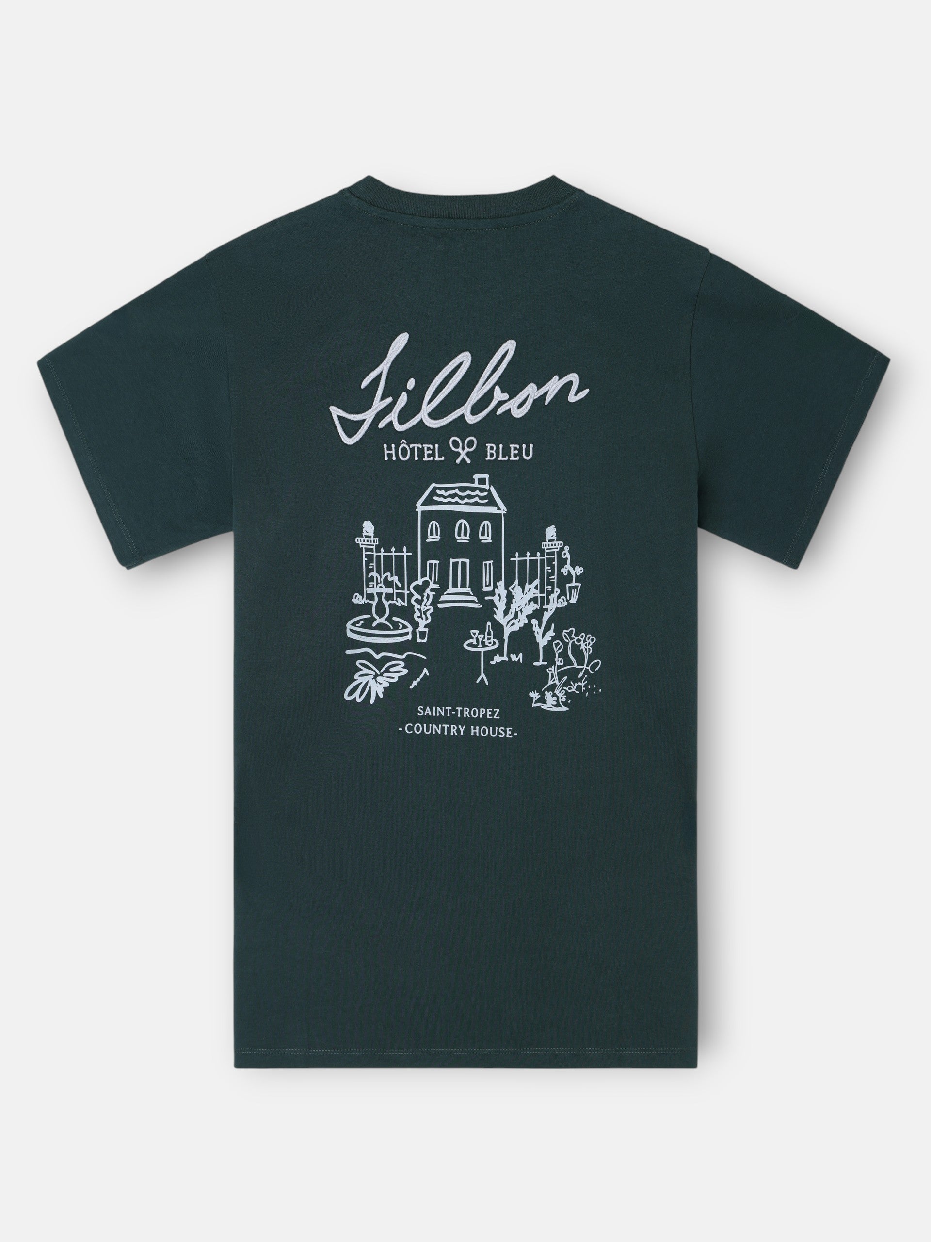 Camiseta hotel bleu verde oscuro
