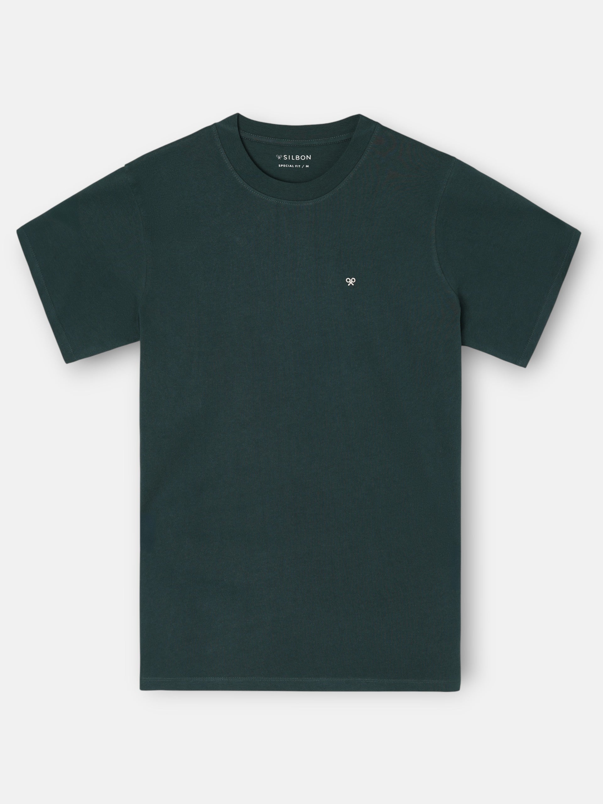 Camiseta special fit silbon plans verde oscuro