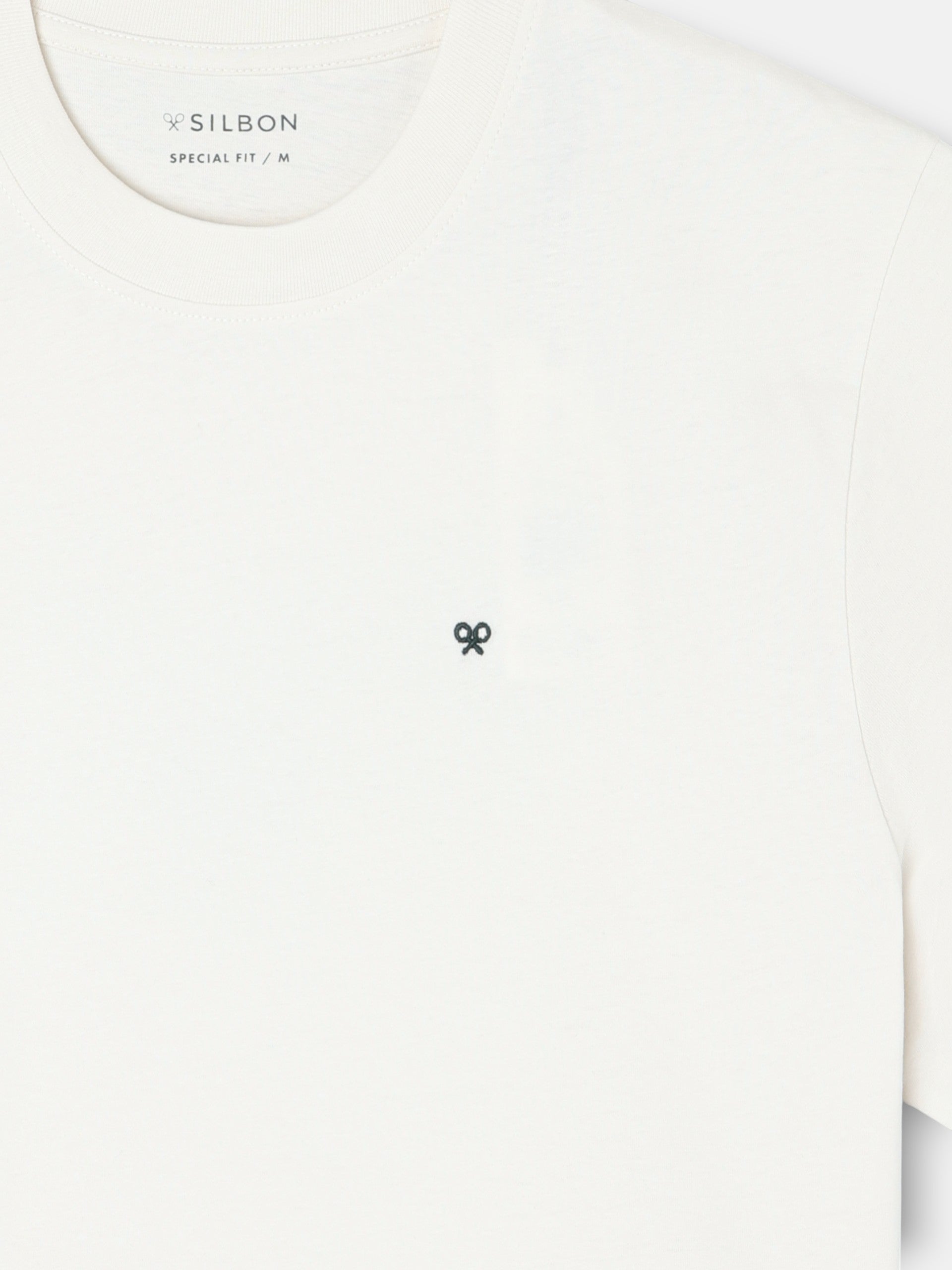 Camiseta special fit silbon plans crema