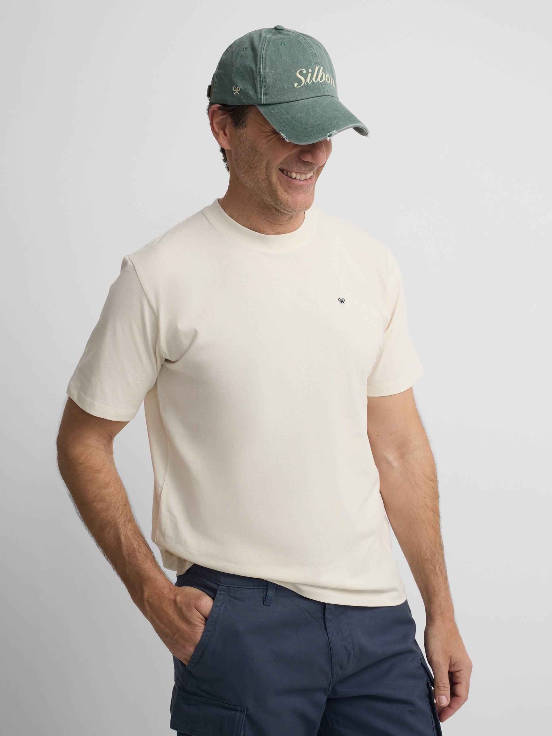 Gorra bordado medio verde