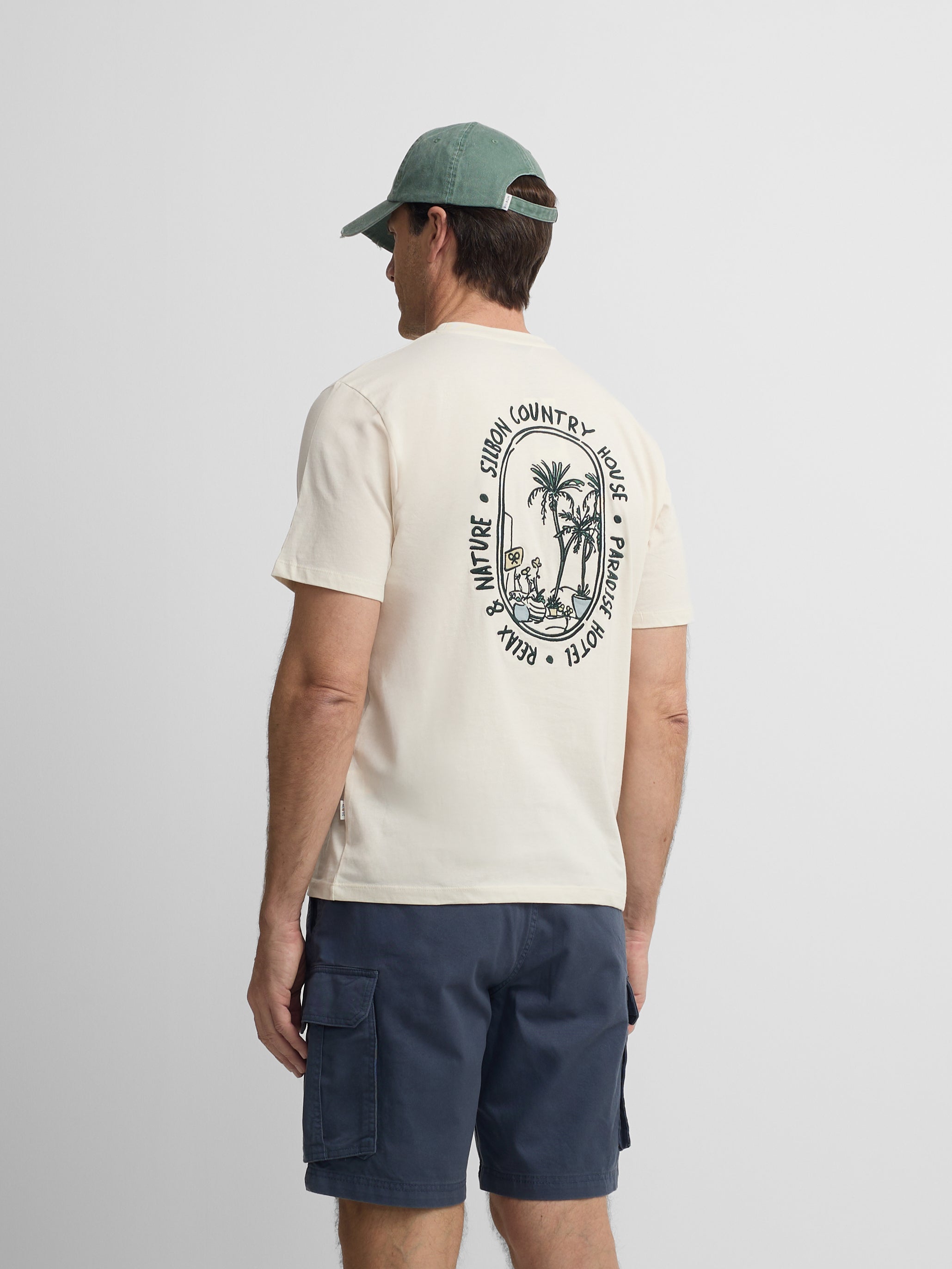 T-shirt Silbon country house creme