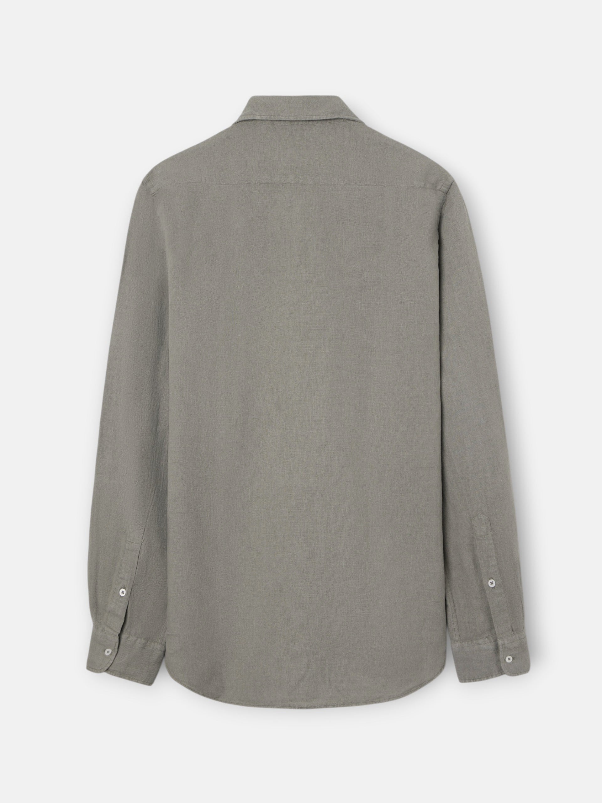 Polera lino lisa verde