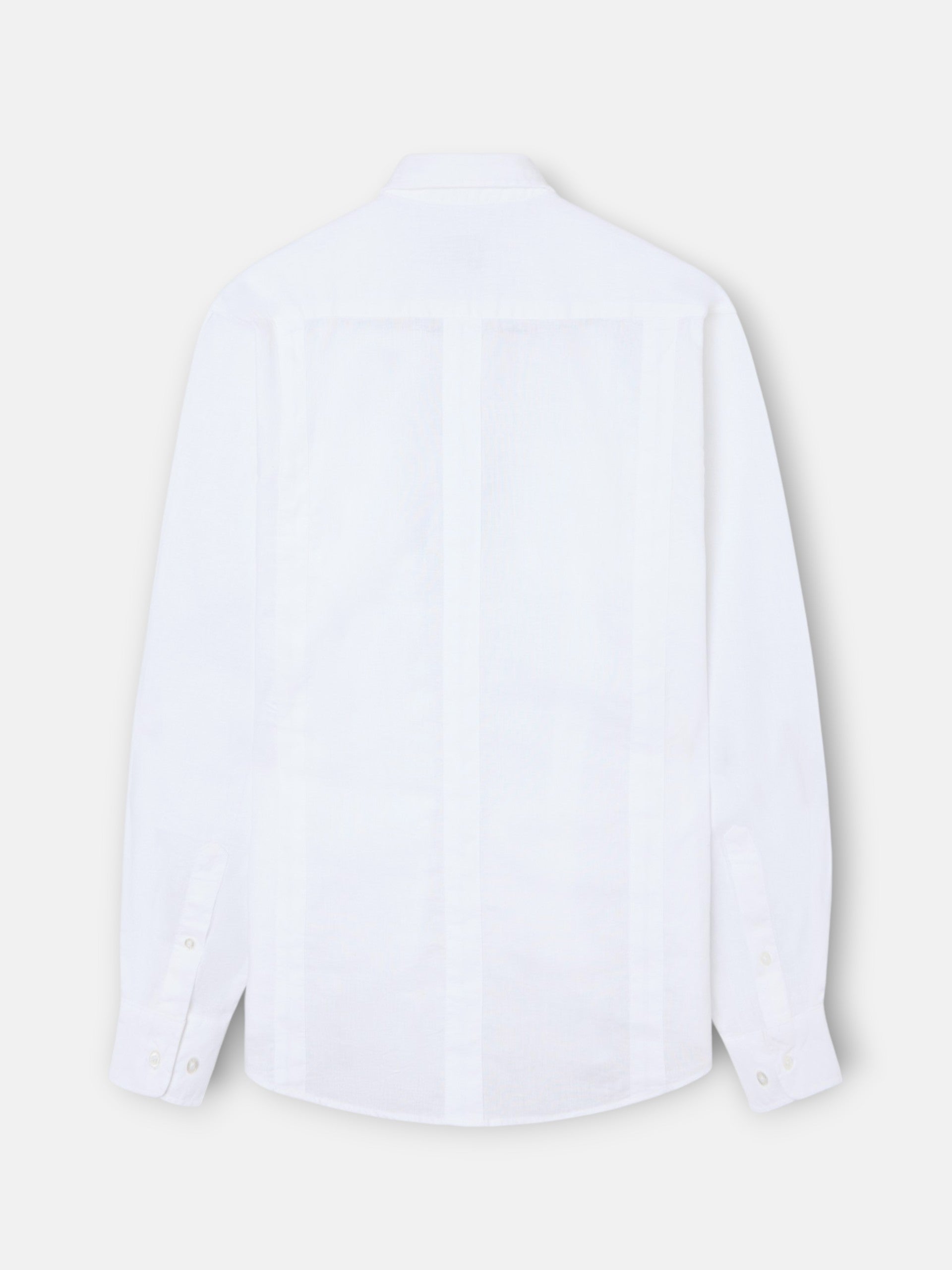 Guayabera sport lino blanca
