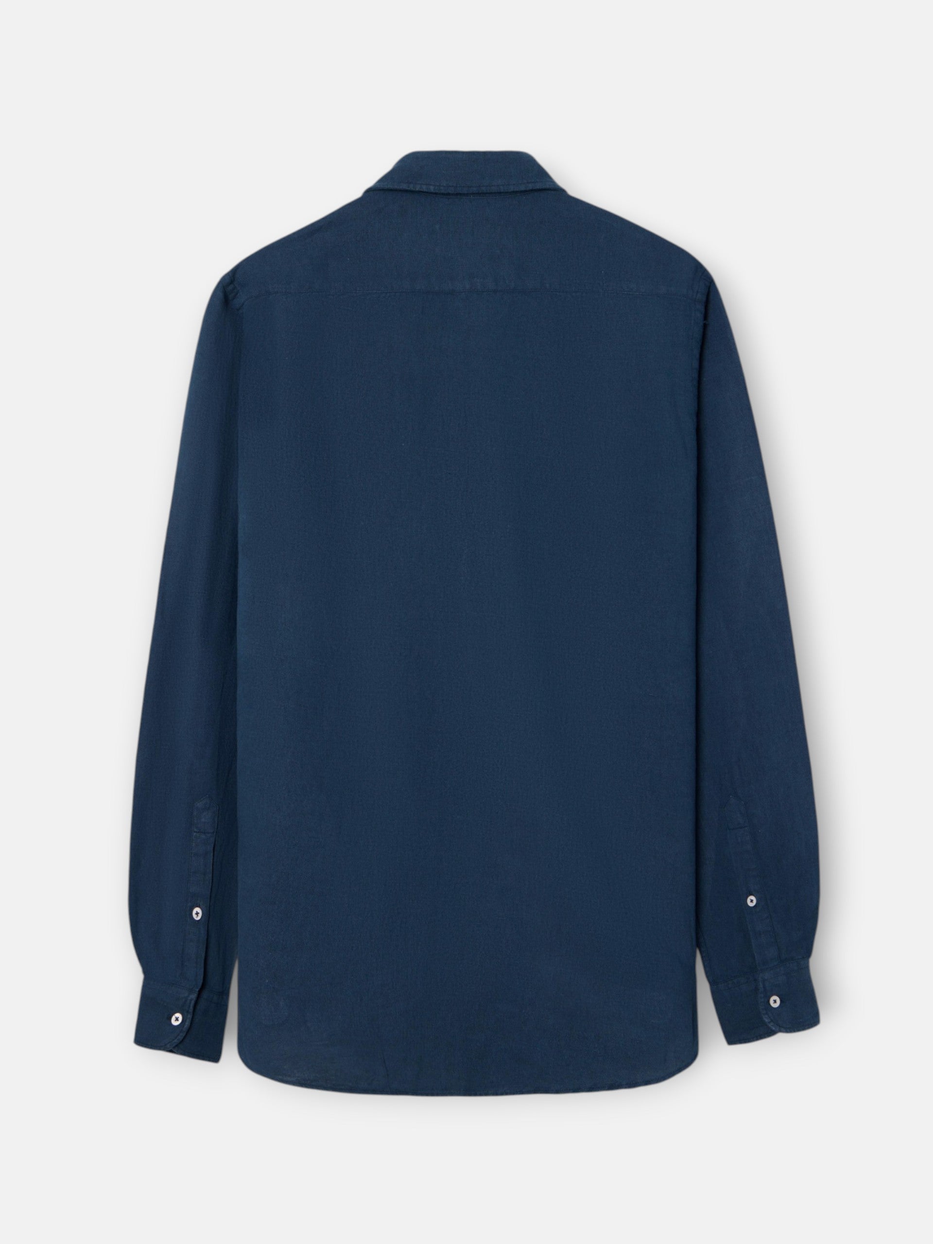 Polera lino lisa azul marino