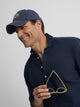Polera sport lino azul marino