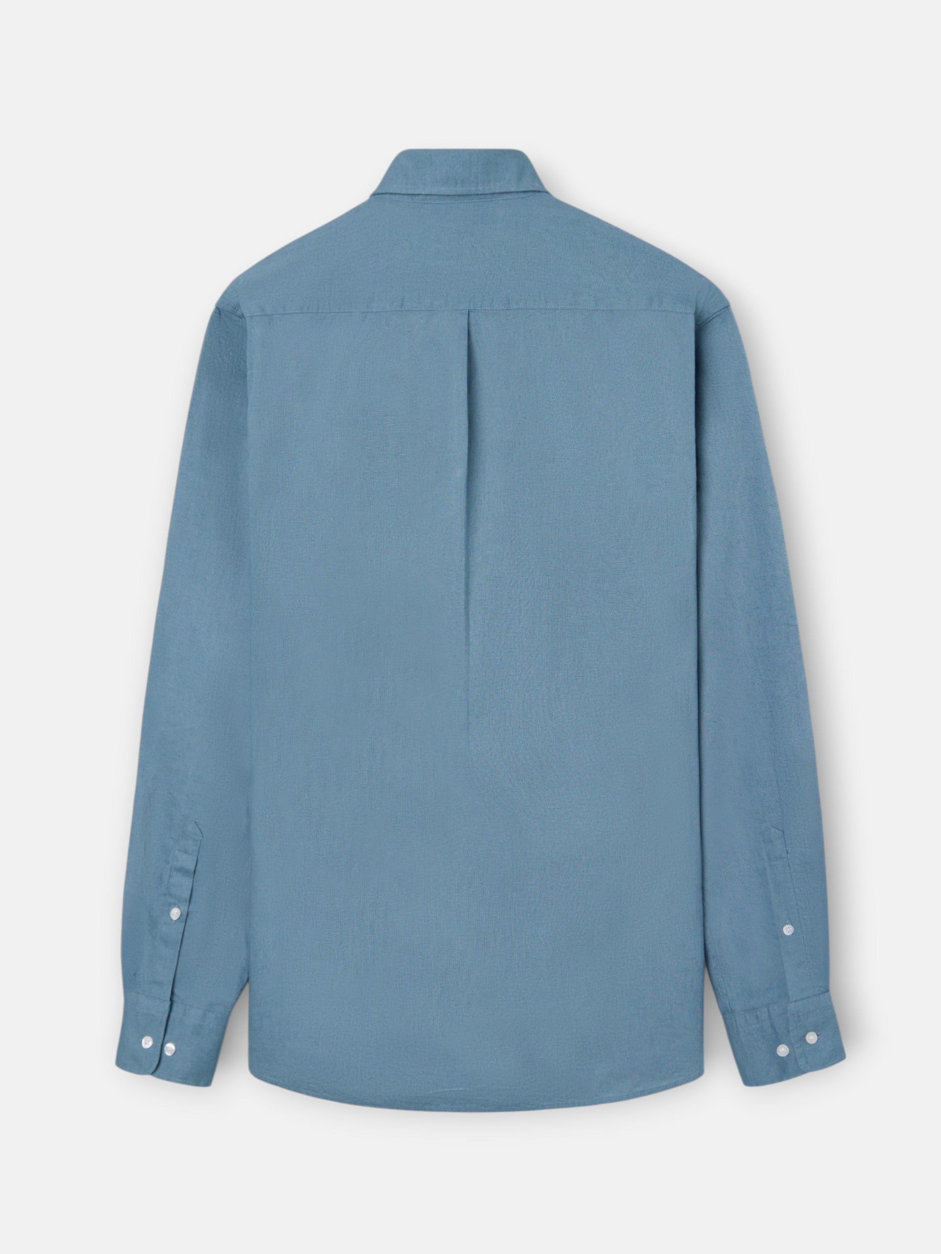Petroleum linen sport polo