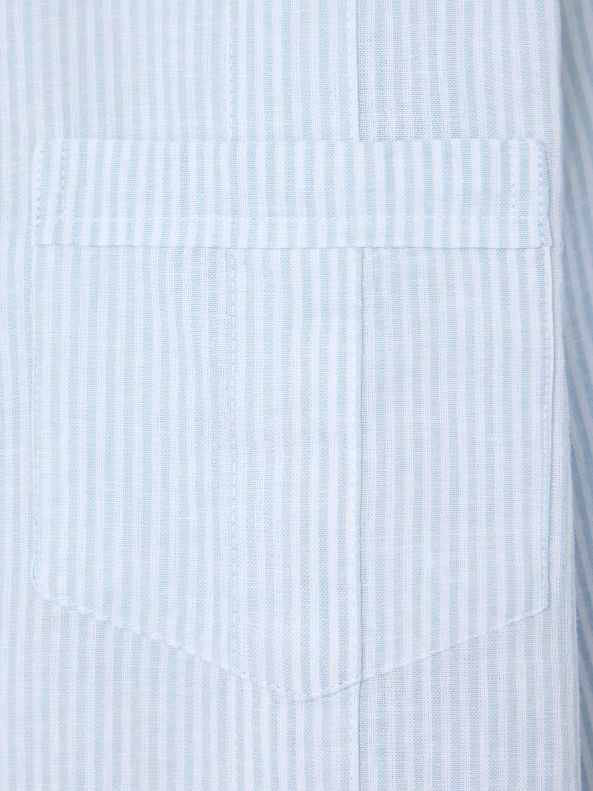 Guayabera sport lino rayas verdes