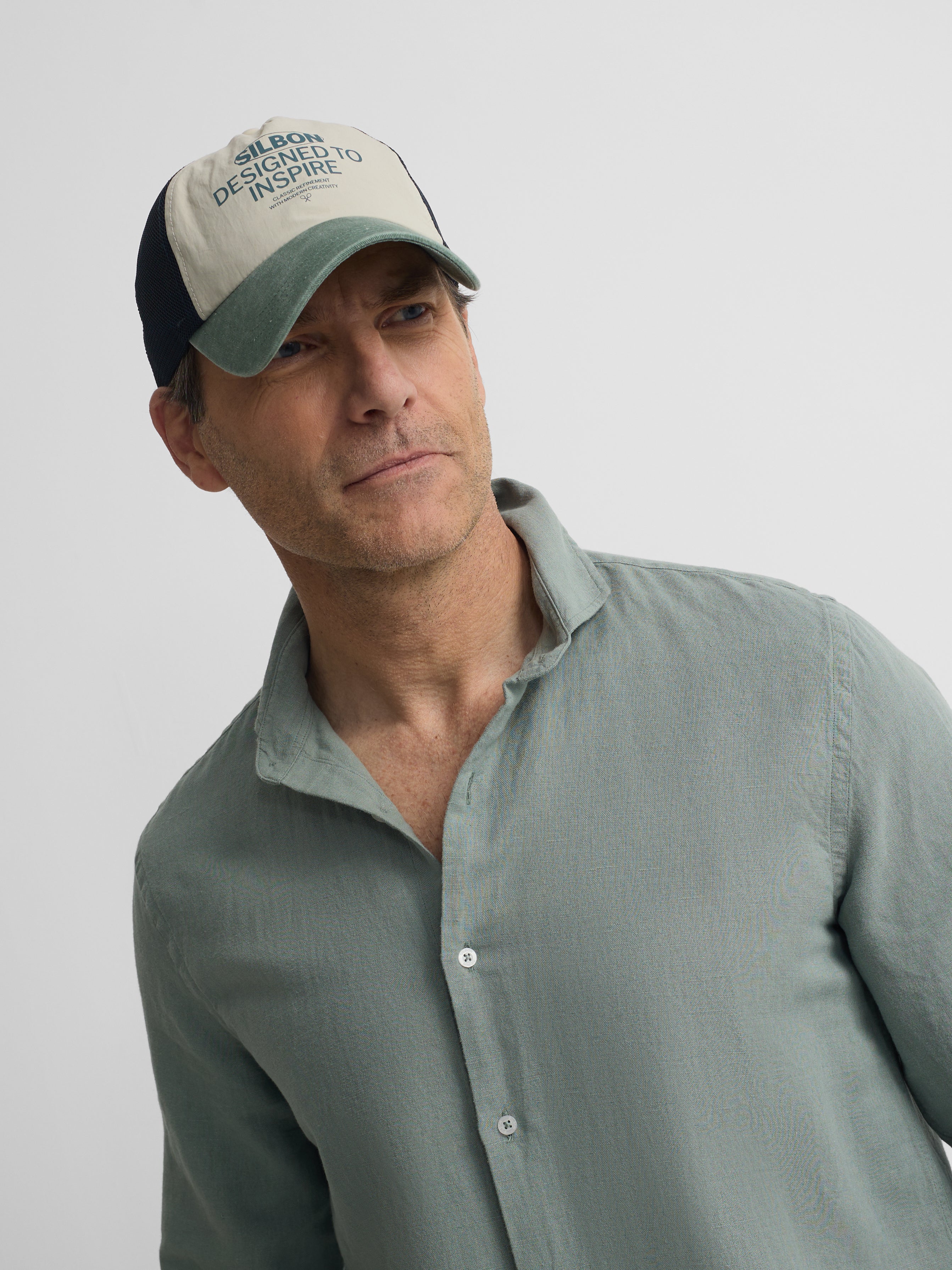 Camisa sport pockets verde medio