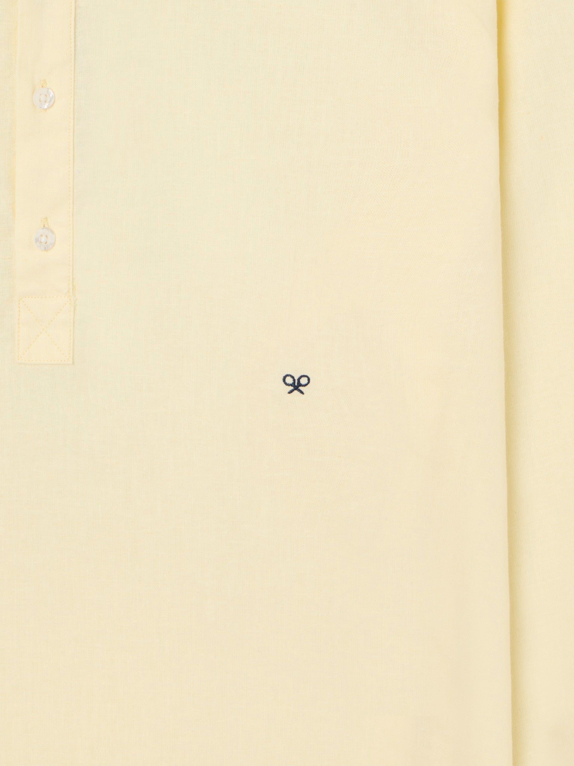 Yellow linen sport polo