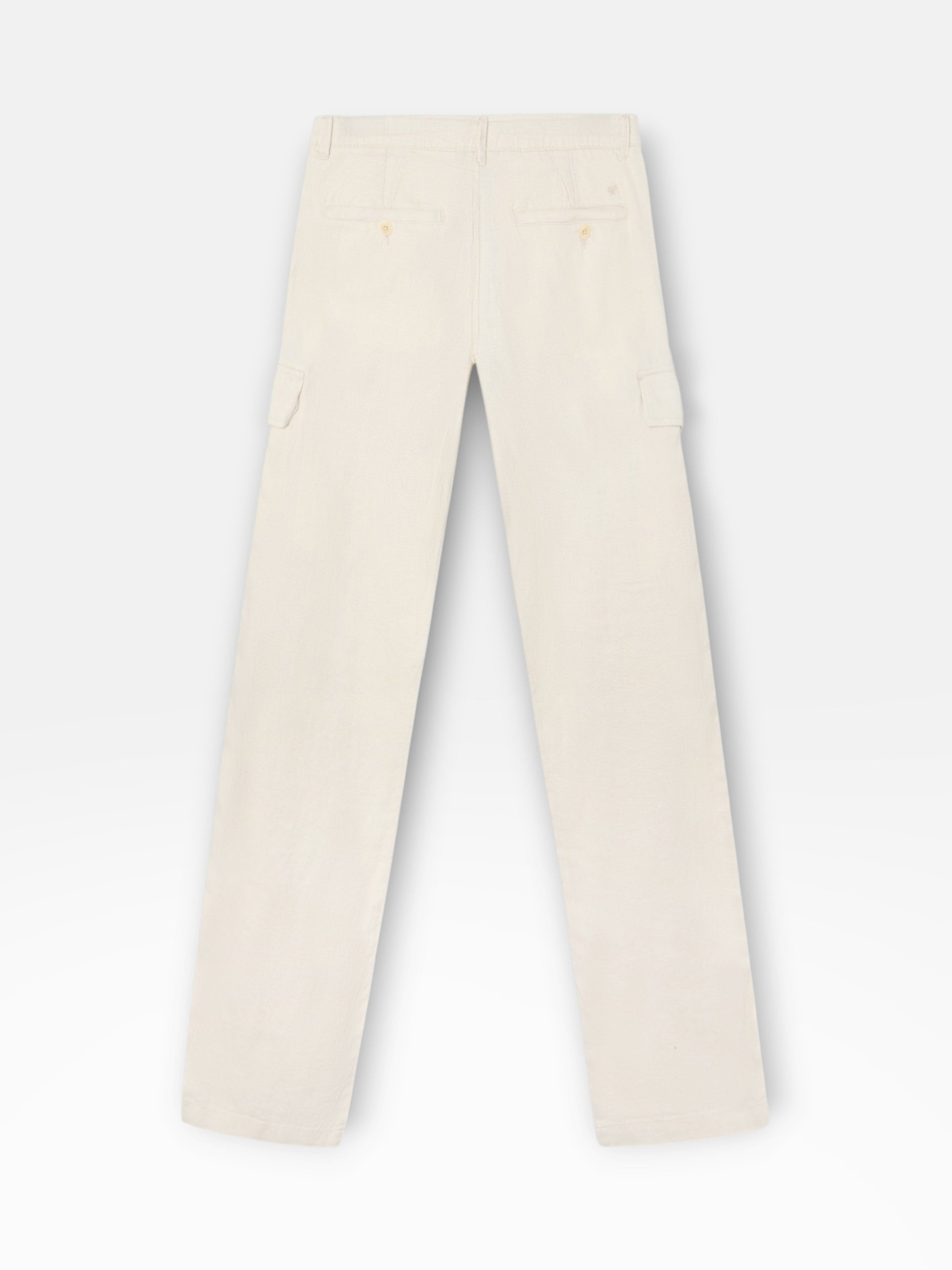 Pantalon cargo sport en lin pierre