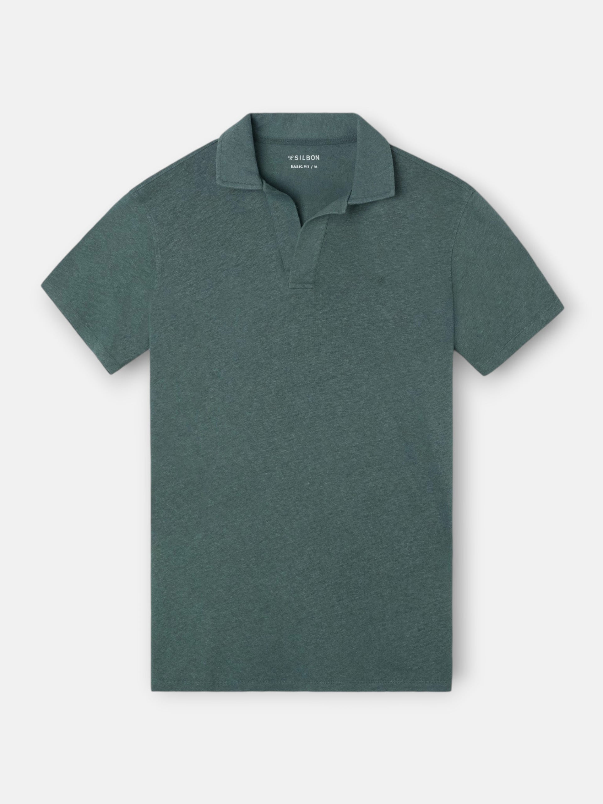 Polo en lin vert