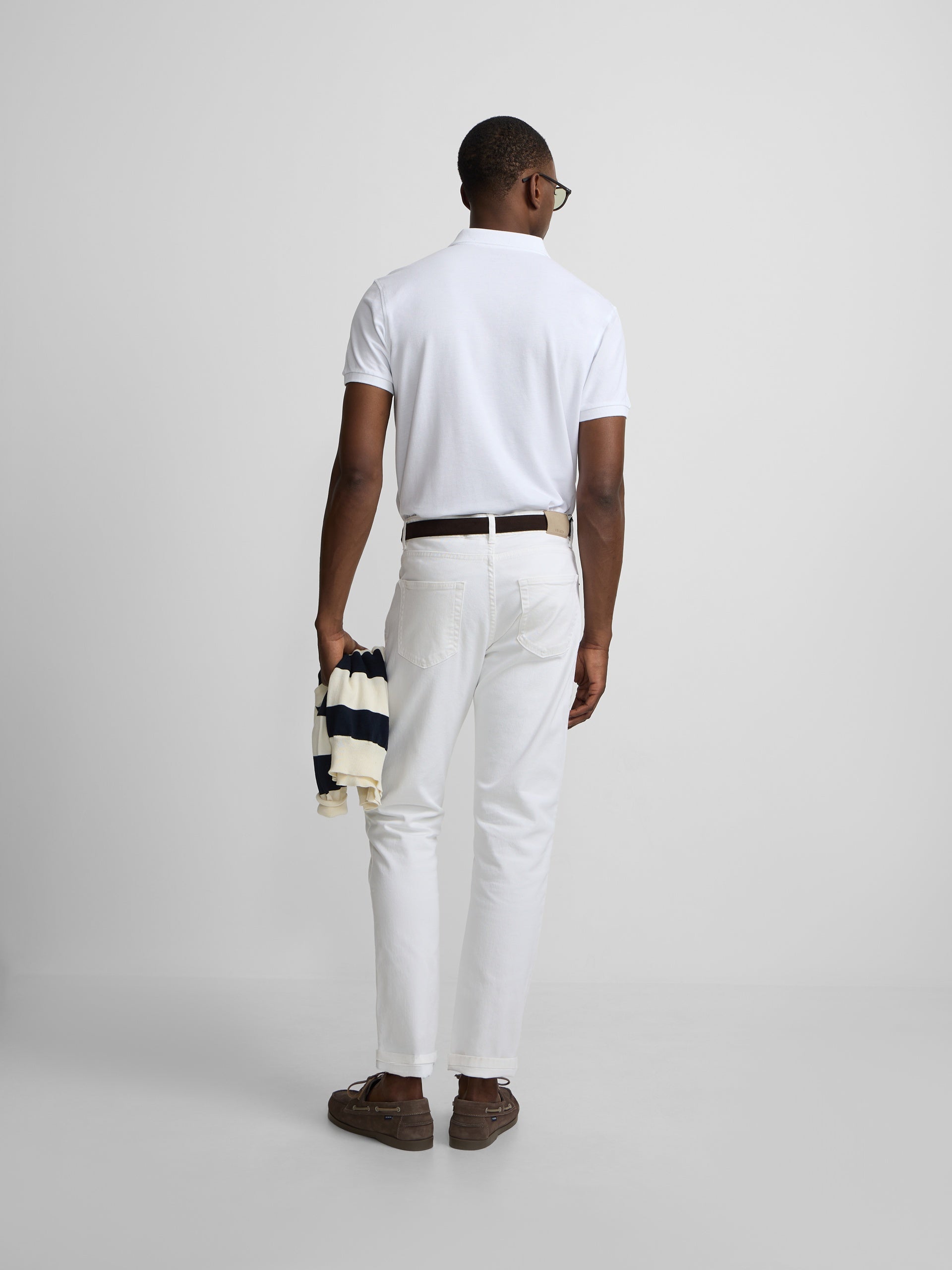 Polo pique light blanco