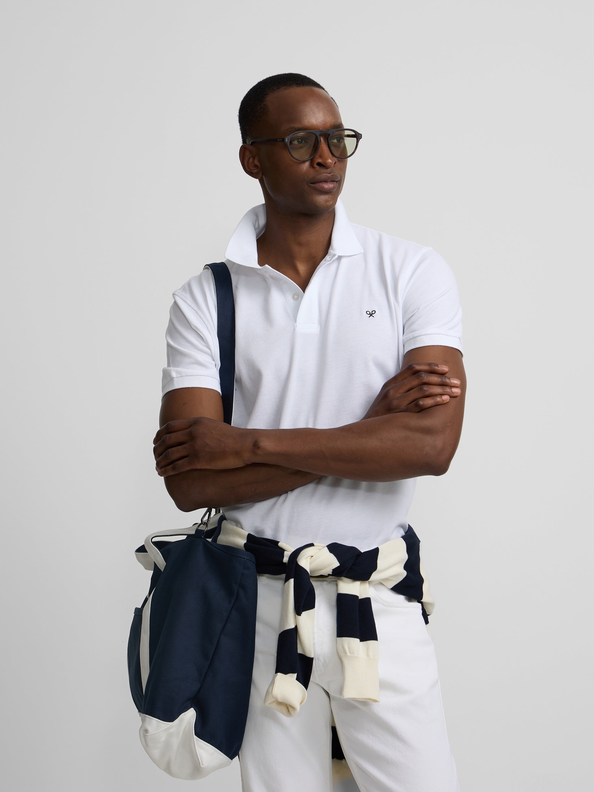 Polo pique light blanco