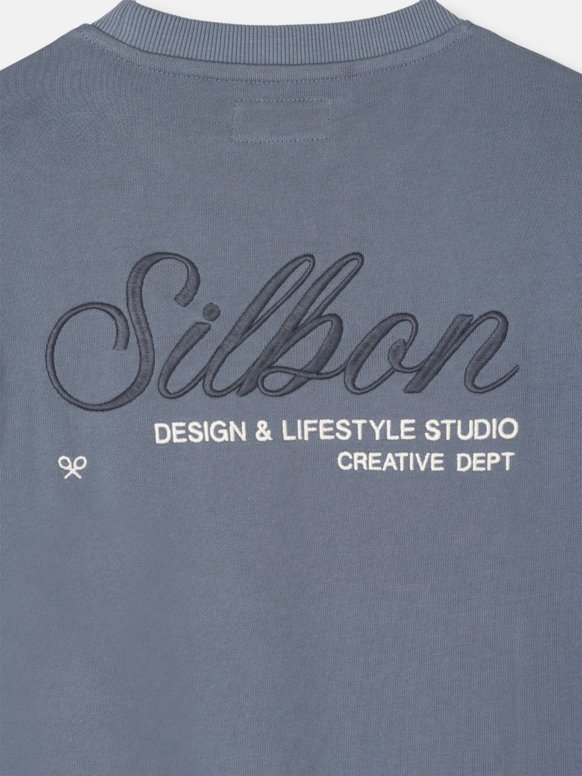 Sweat-shirt creative dept bleu indigo
