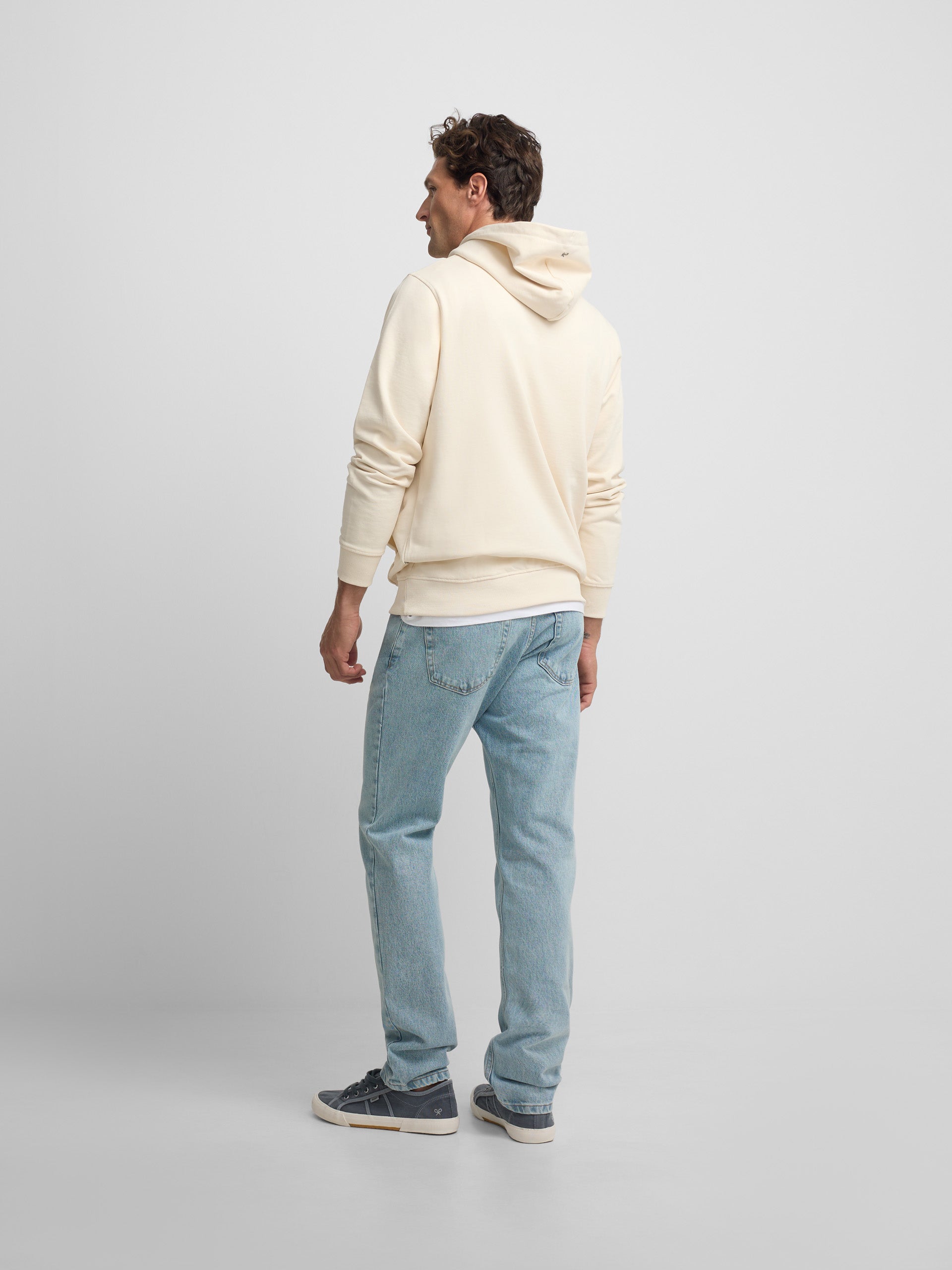 Sweat à capuche nomade crème