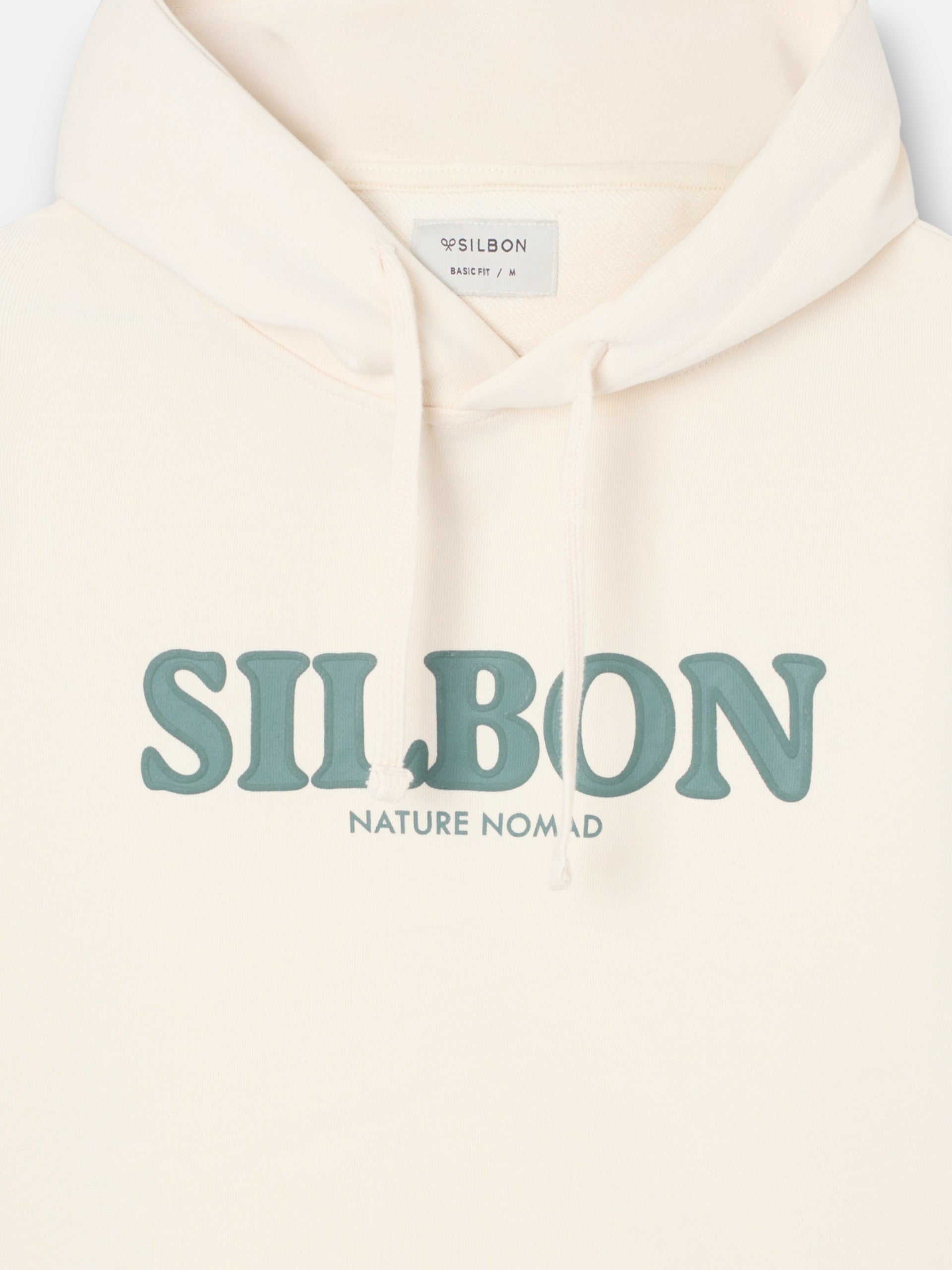 Sweat à capuche nomade crème